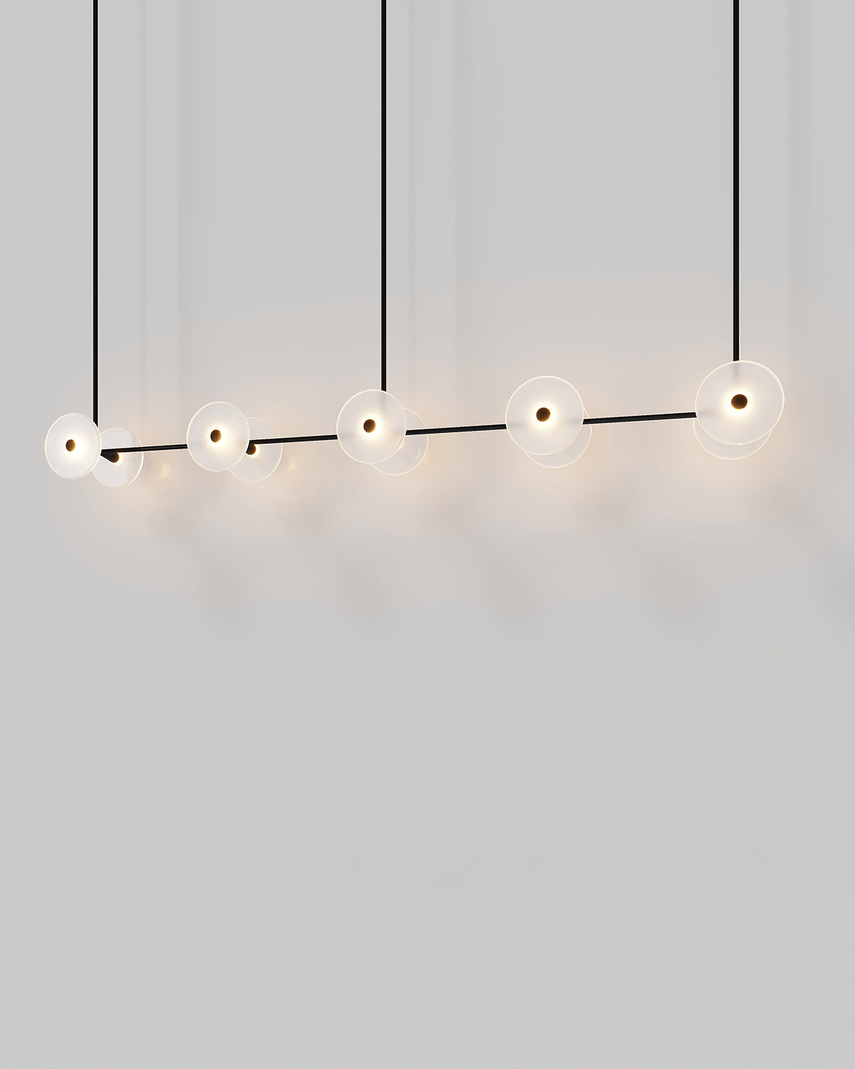Coral Linear Rod 10 Pendant Light