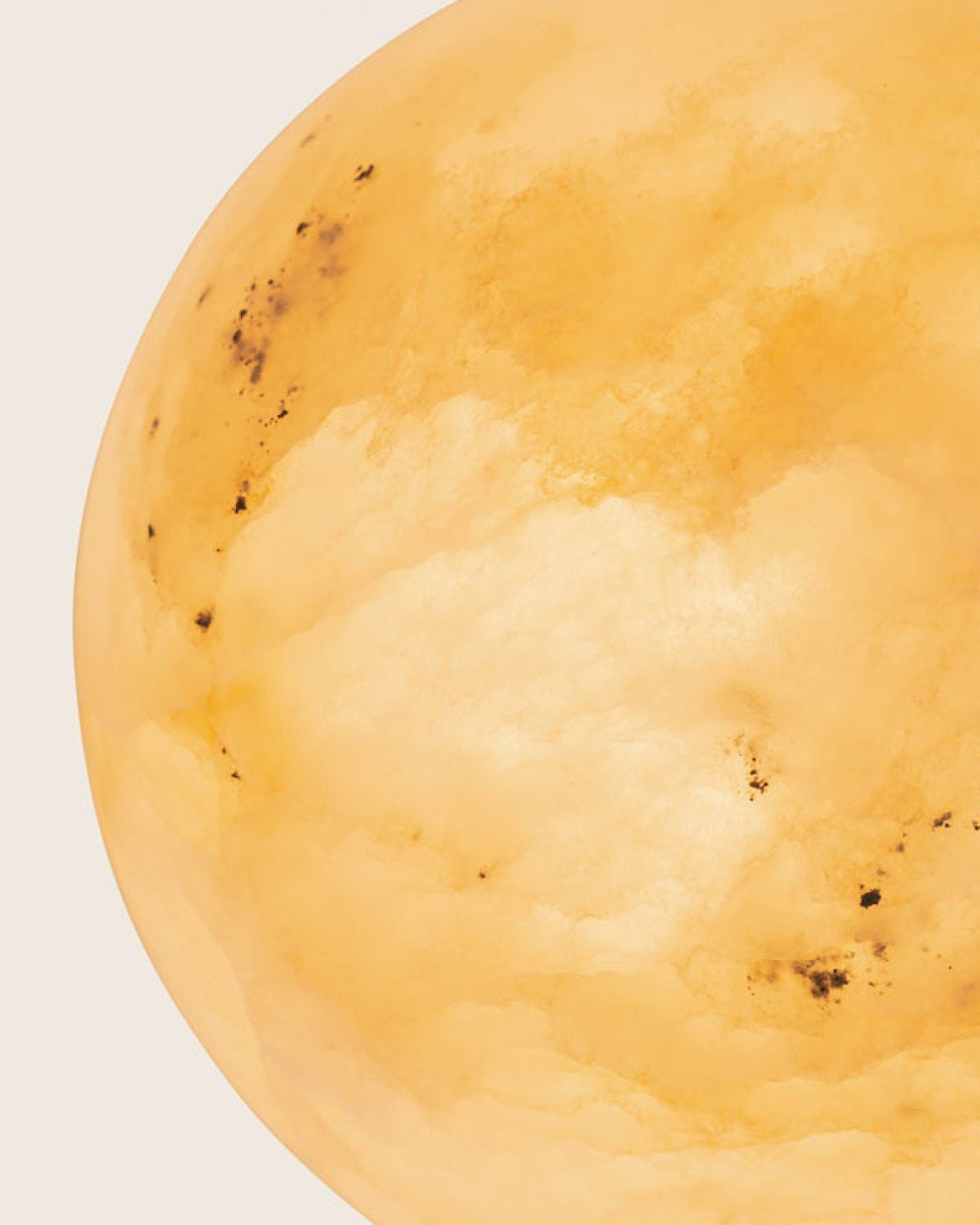 Sol Tobacco Alabaster Wall Light