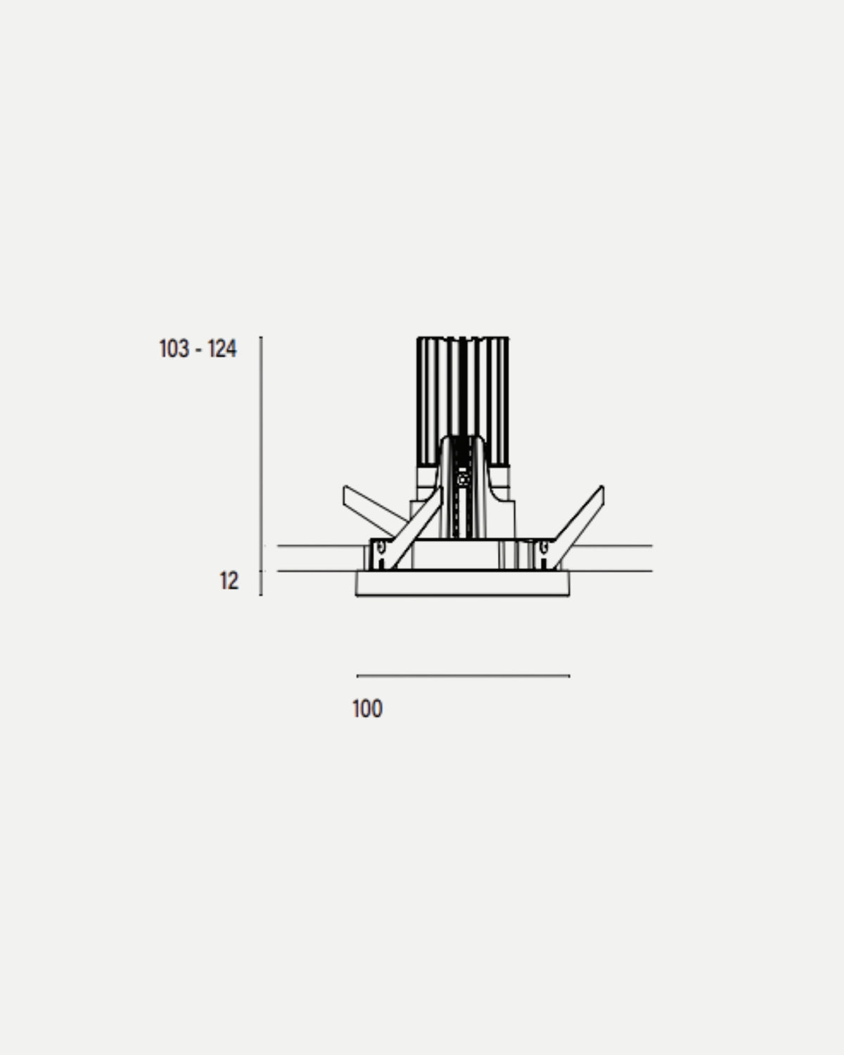 Accent 100 Type 1 Fixed Recessed Downlight 40°