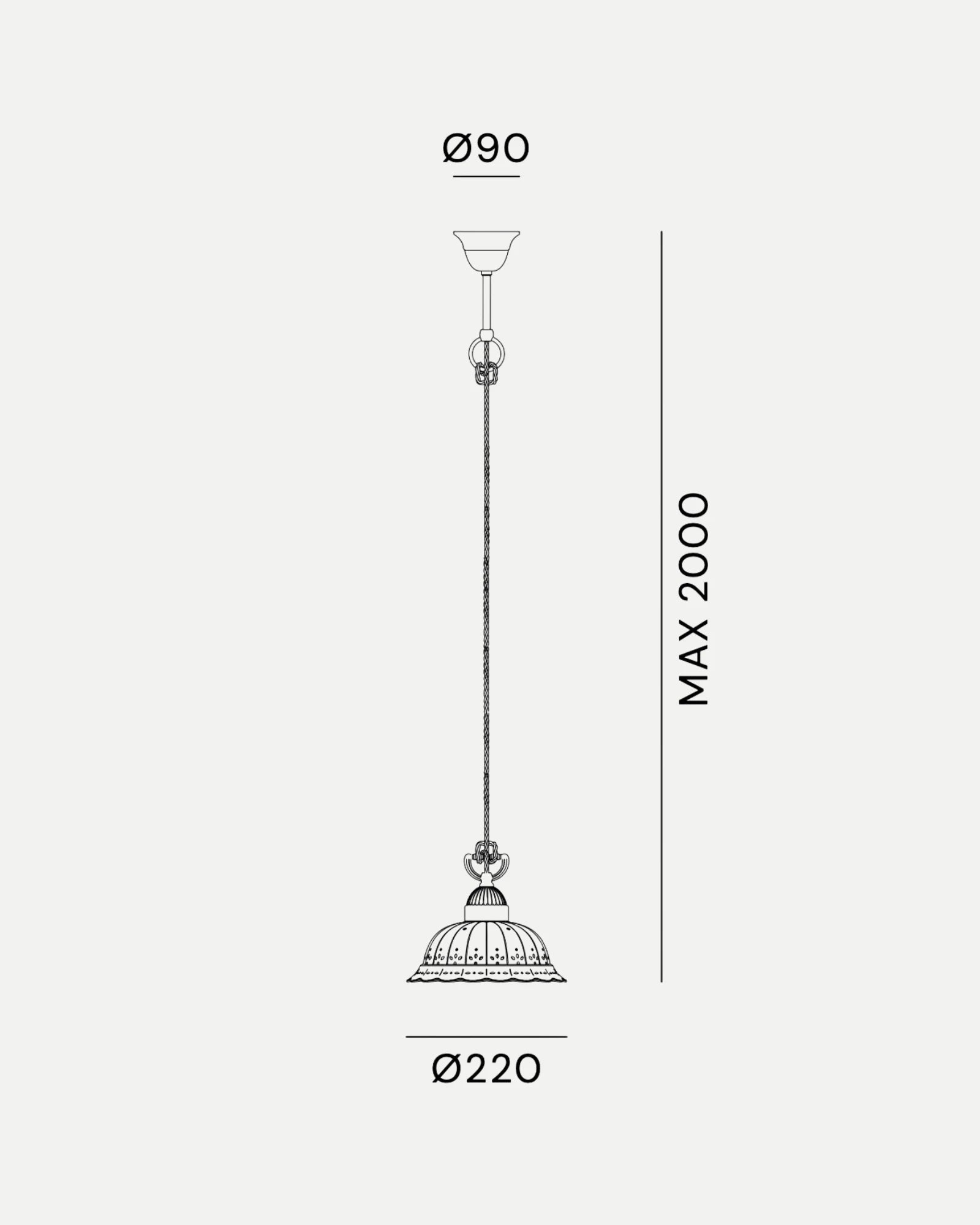 Anita 1lt Pendant Light