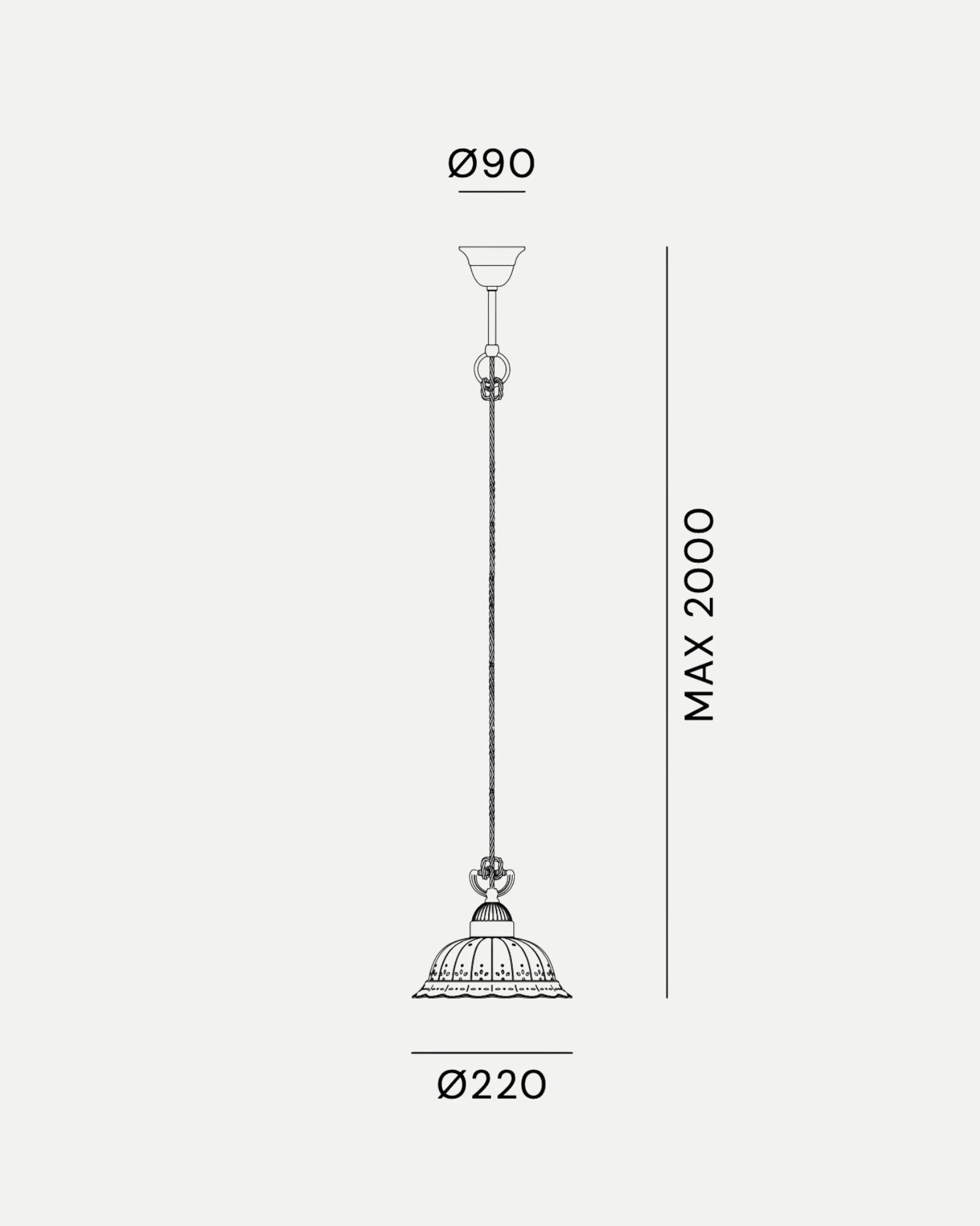 Anita 1lt Pendant Light