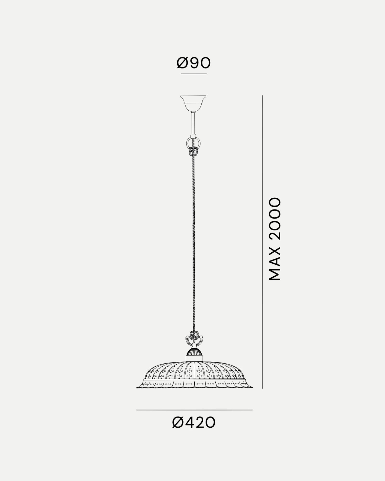 Anita 1lt Pendant Light
