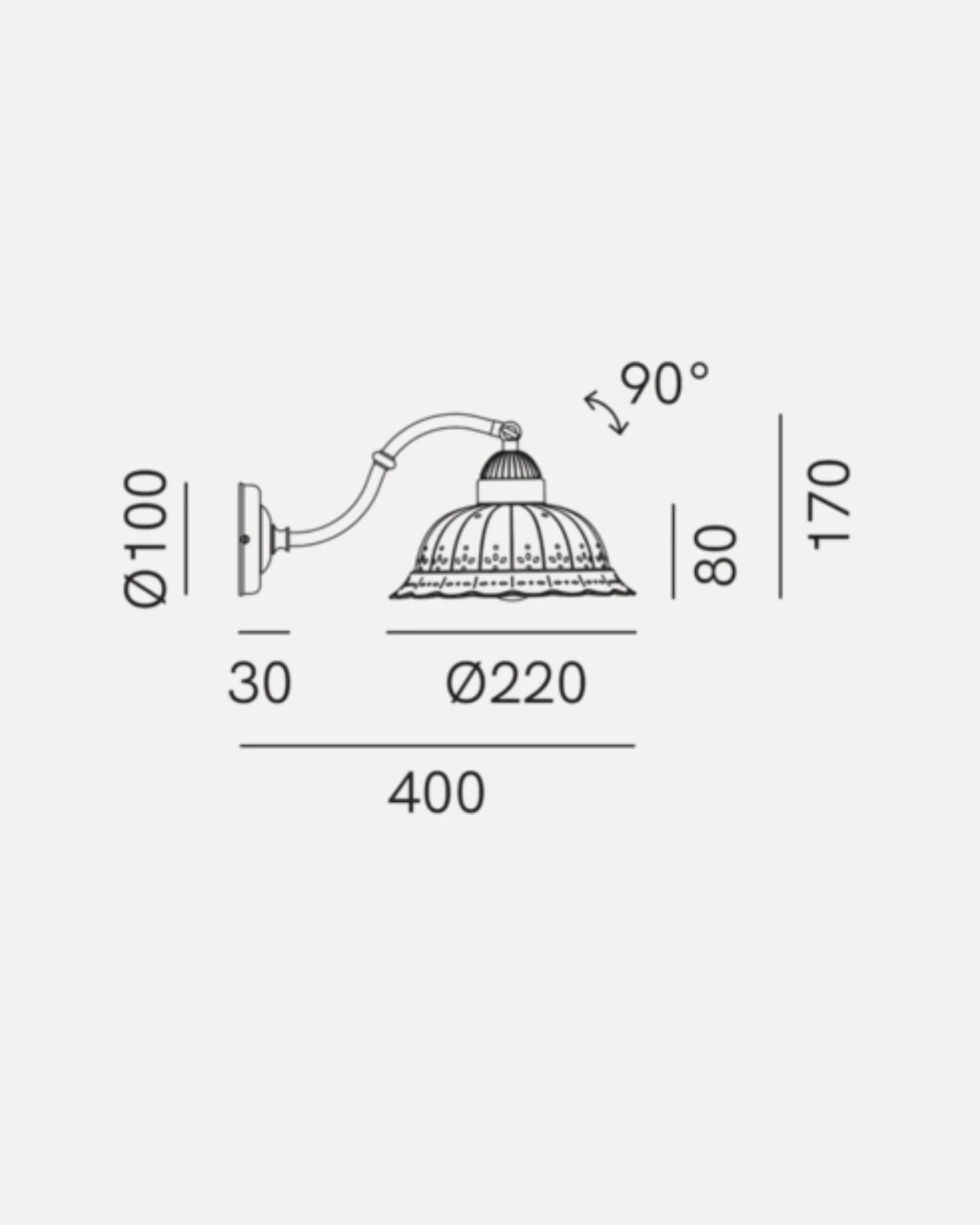 Anita Curve Wall Light