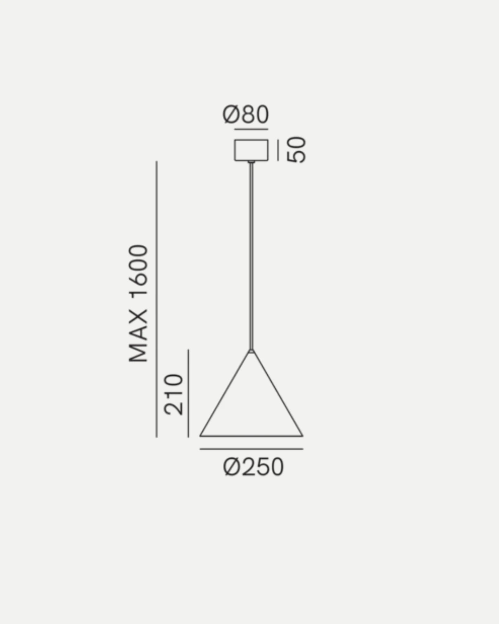 Cone Outdoor Pendant Light