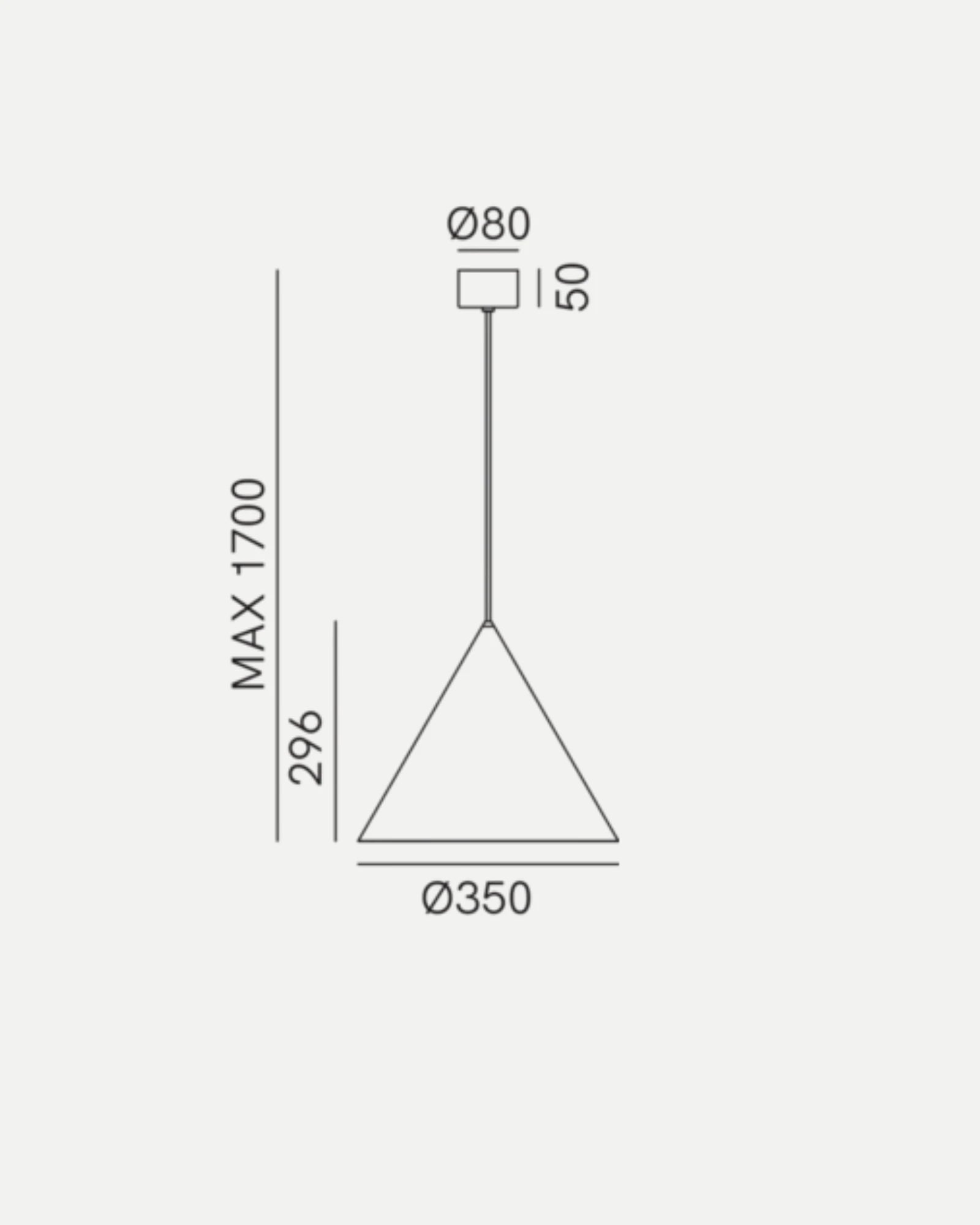 Cone Outdoor Pendant Light