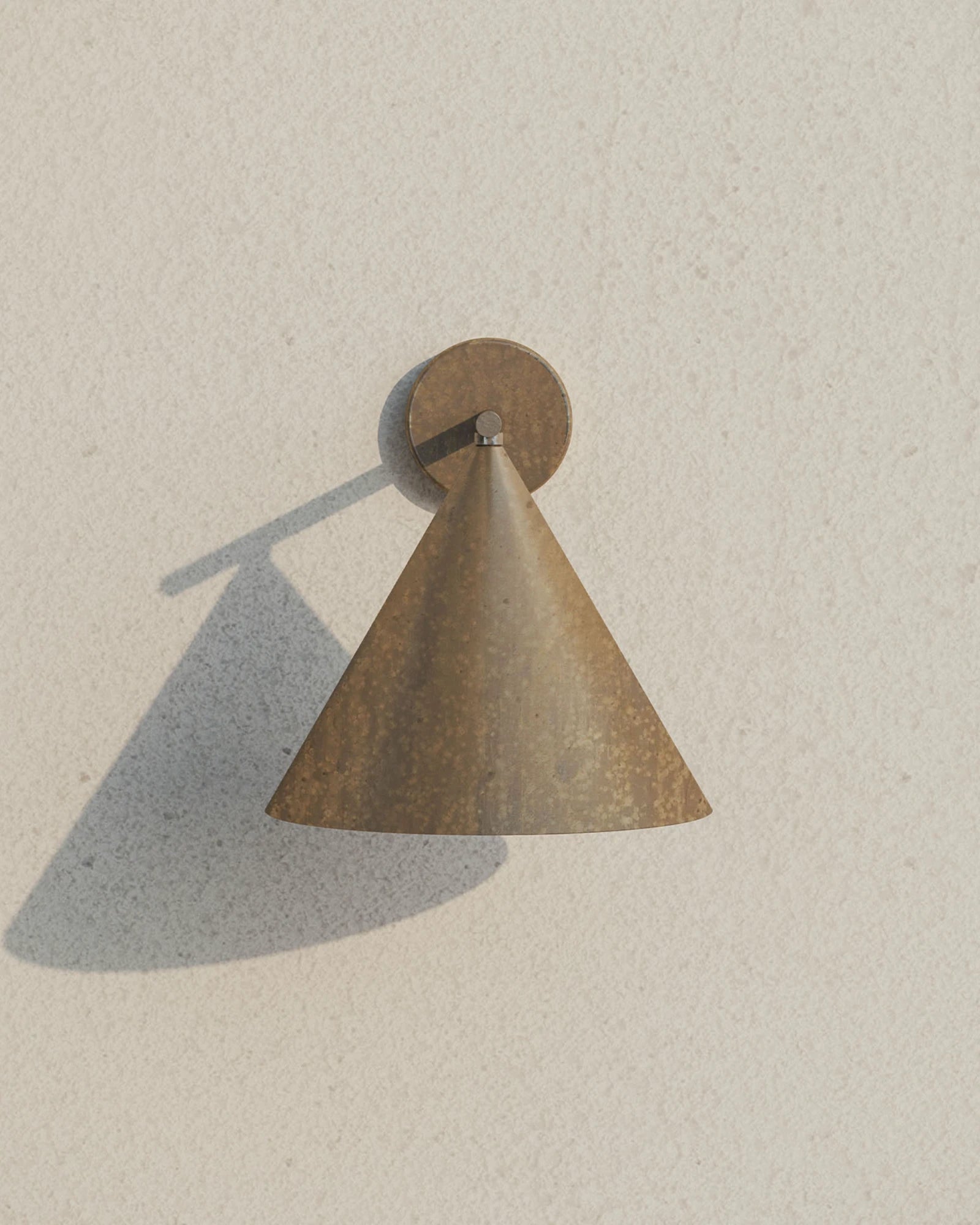 Cone Straight Arm Outdoor Wall Light