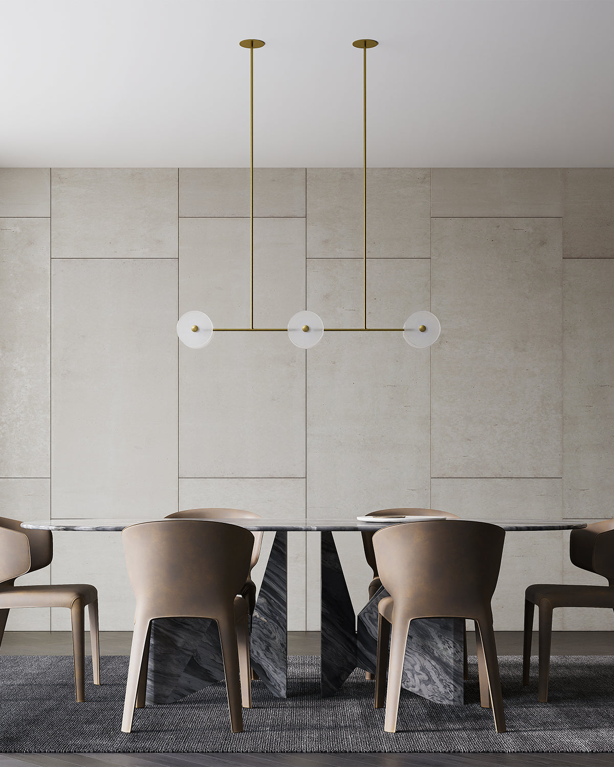 Coral Linear 6lt Pendant Light