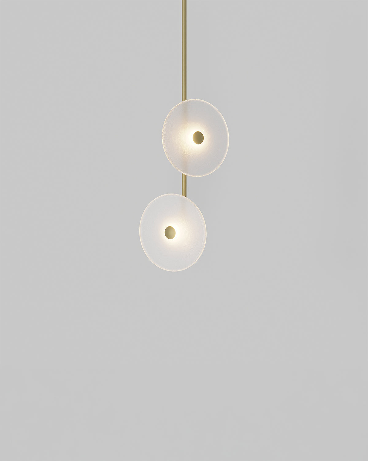 Coral Double Off Centred Fixed Pendant Light