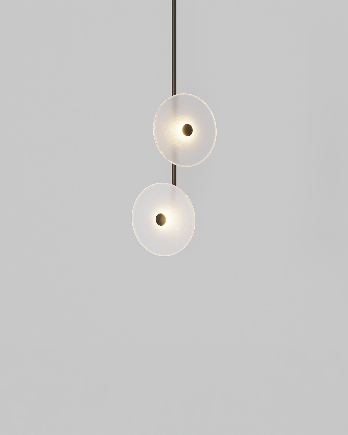 Coral Double Off Centred Fixed Pendant Light