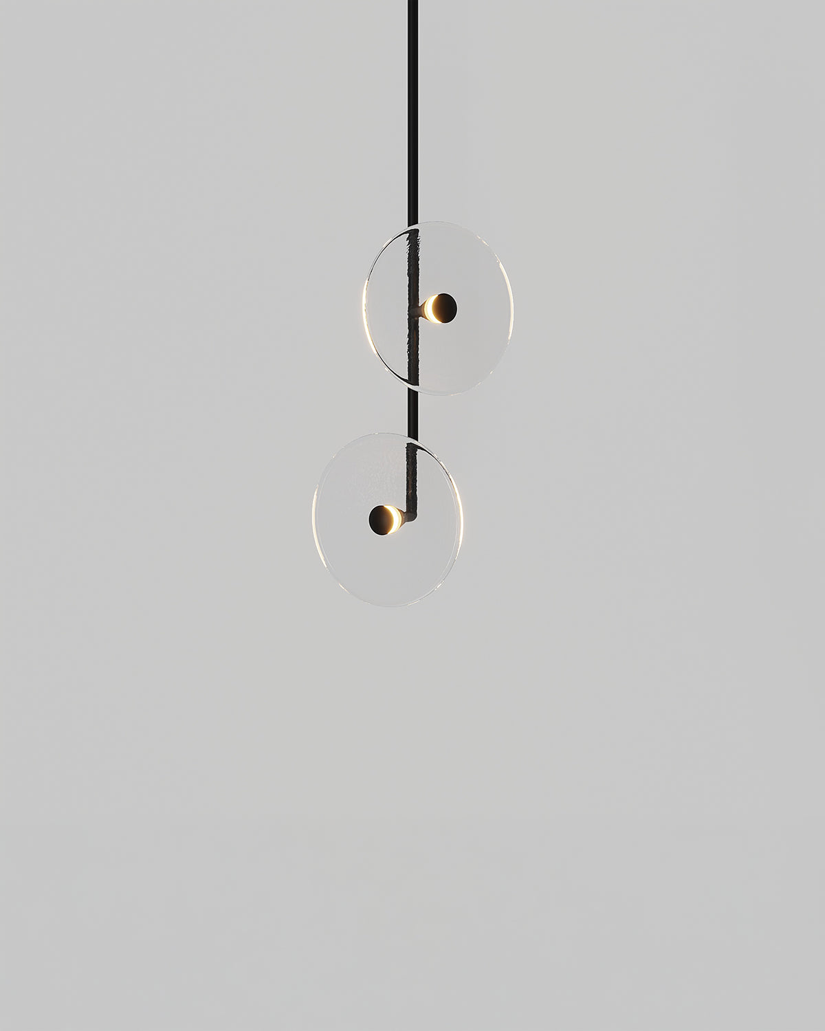 Coral Double Off Centred Fixed Pendant Light