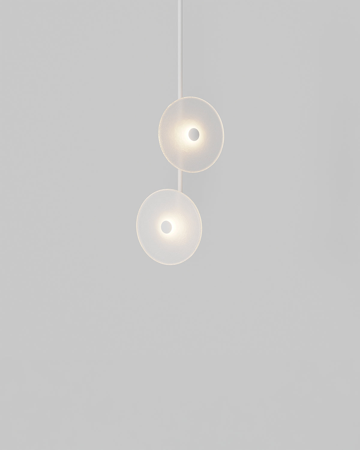 Coral Double Off Centred Fixed Pendant Light