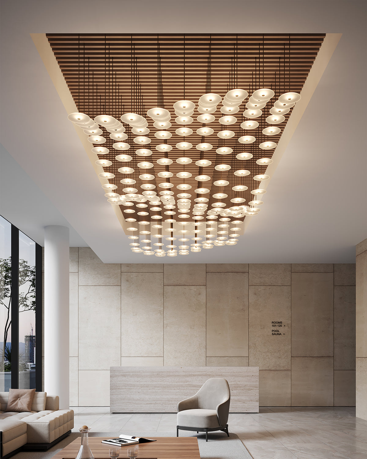 Coral Single Rod Pendant Light