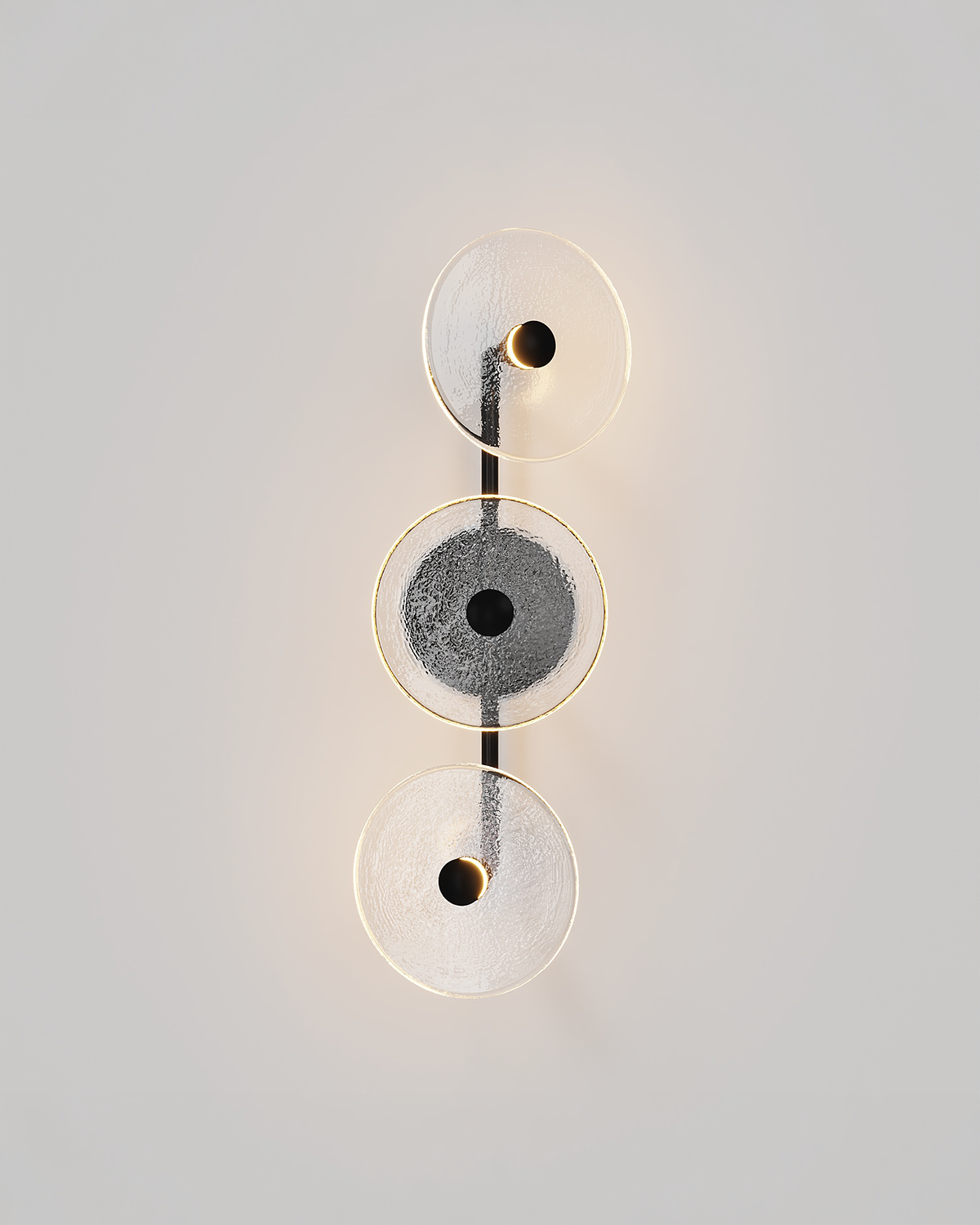 Coral Trio Rod Off Centred Wall Light