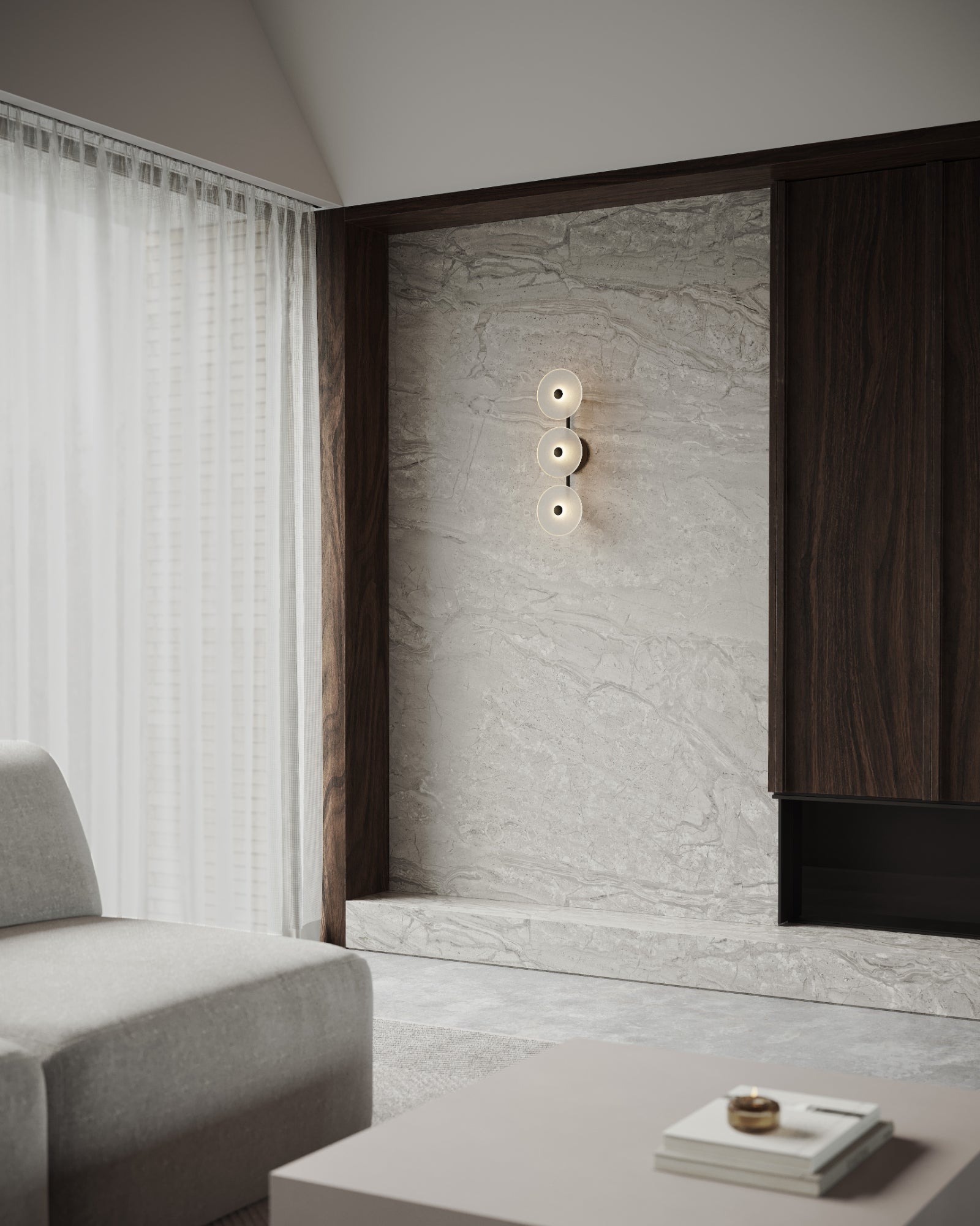 Coral Trio Rod Wall Light