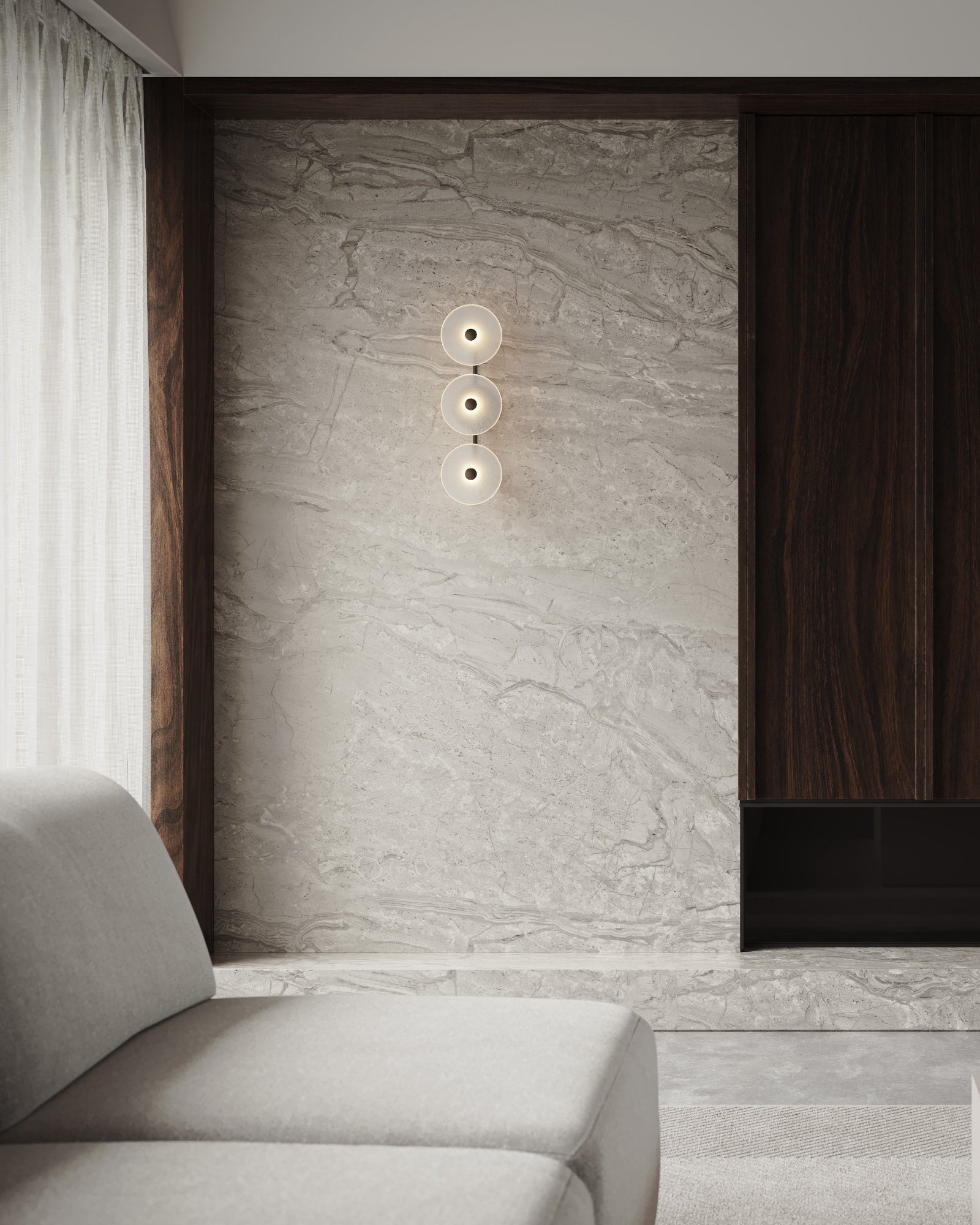 Coral Trio Rod Wall Light