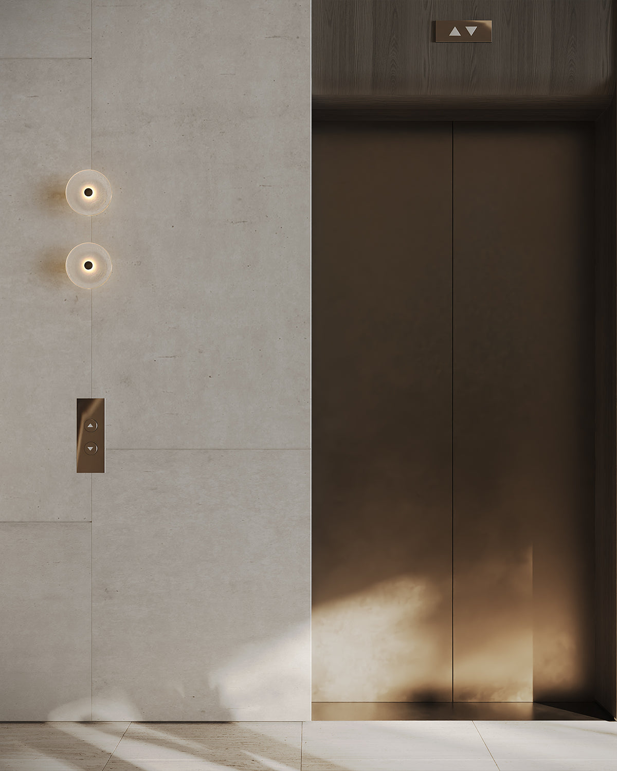 Coral Frosted Wall Light