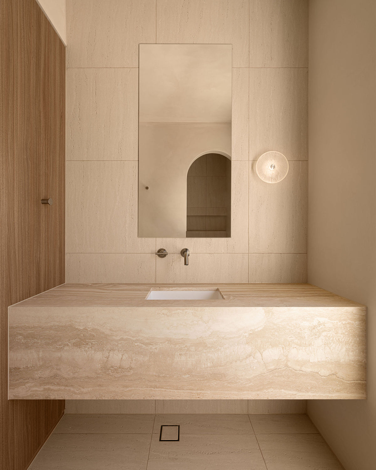 Coral Frosted Wall Light