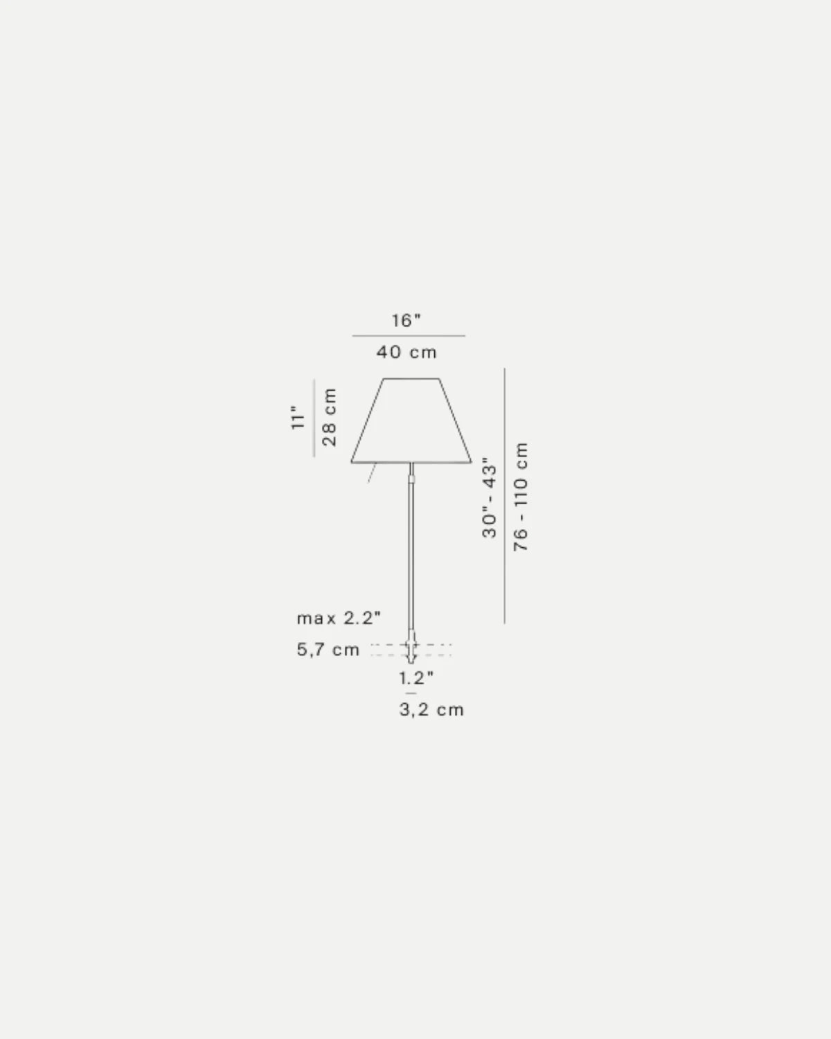 Costanza Fixing Pin Table Lamp