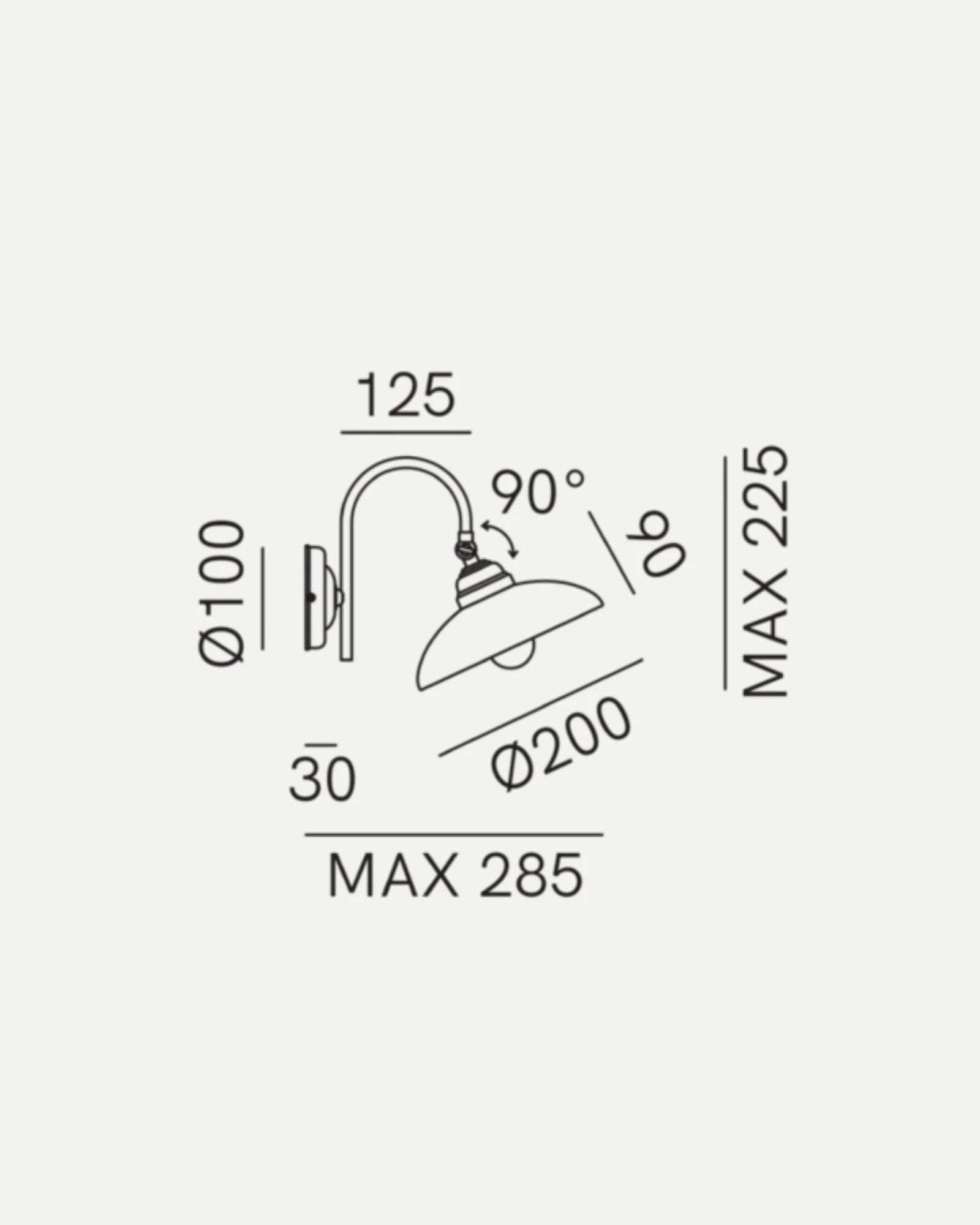 Country Gooseneck Wall Light