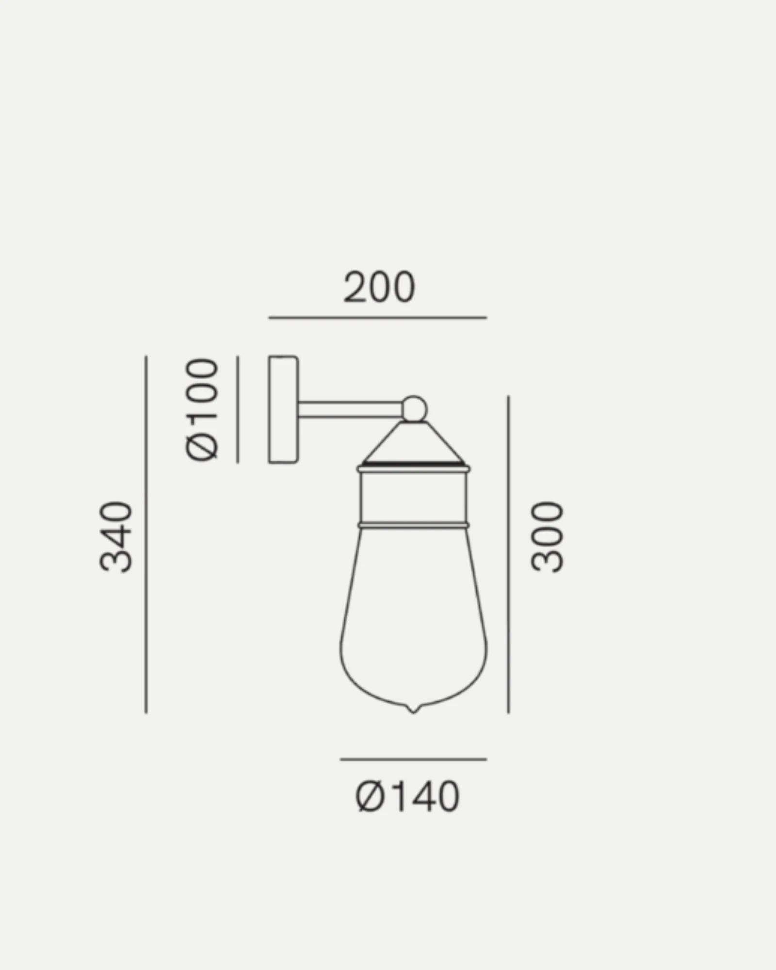 Drop Wall Light