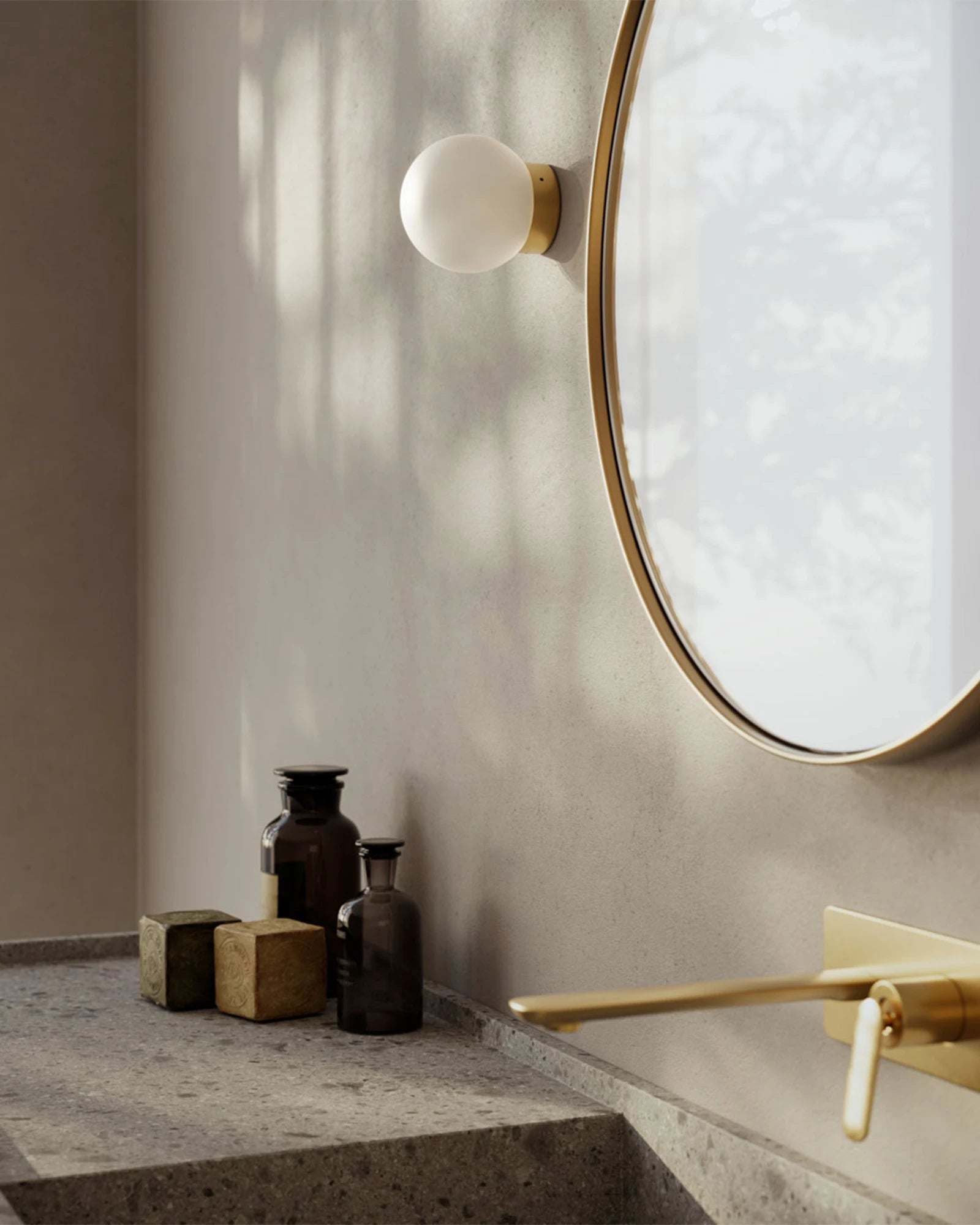 Foam Round Wall Light