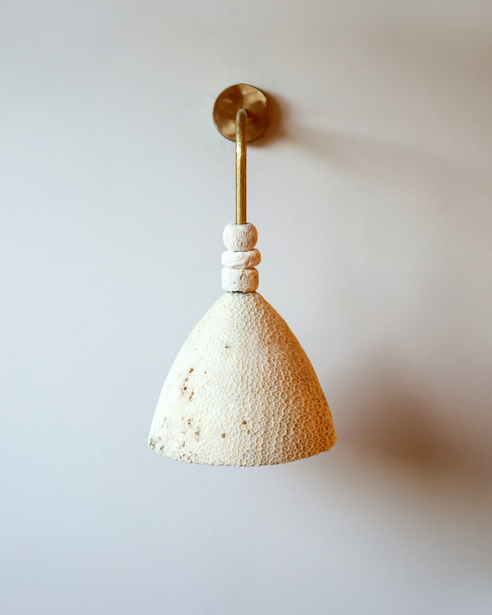 Fossil Coral Arc Cone Wall Light