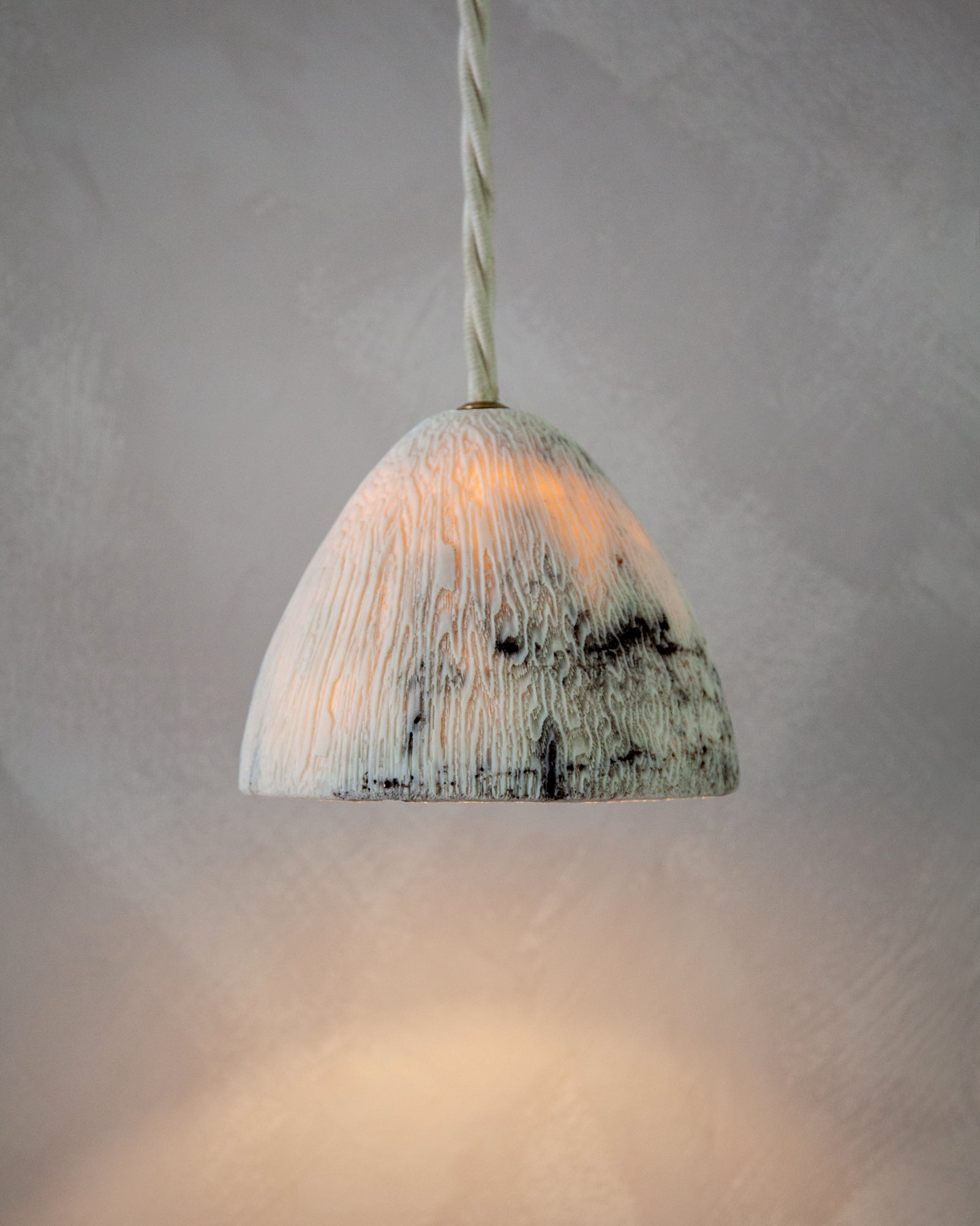 Fossil Coral Cone Pendant Light