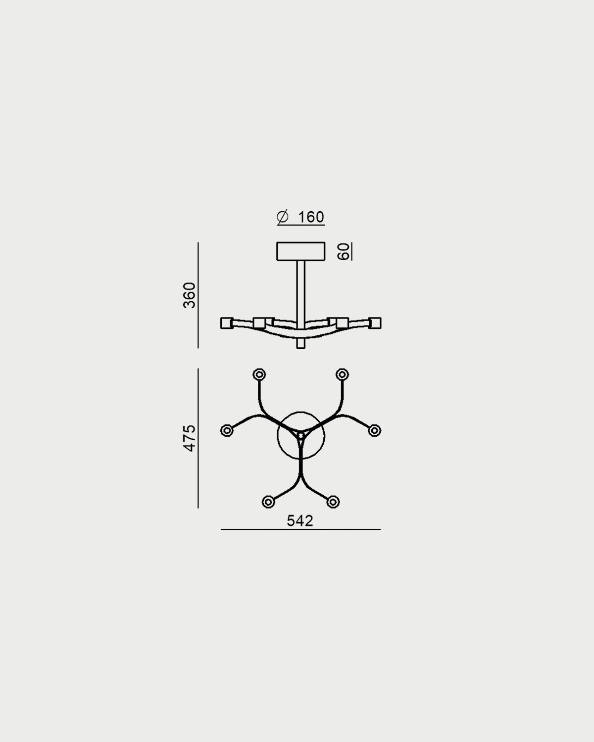 Fronda Ceiling Light