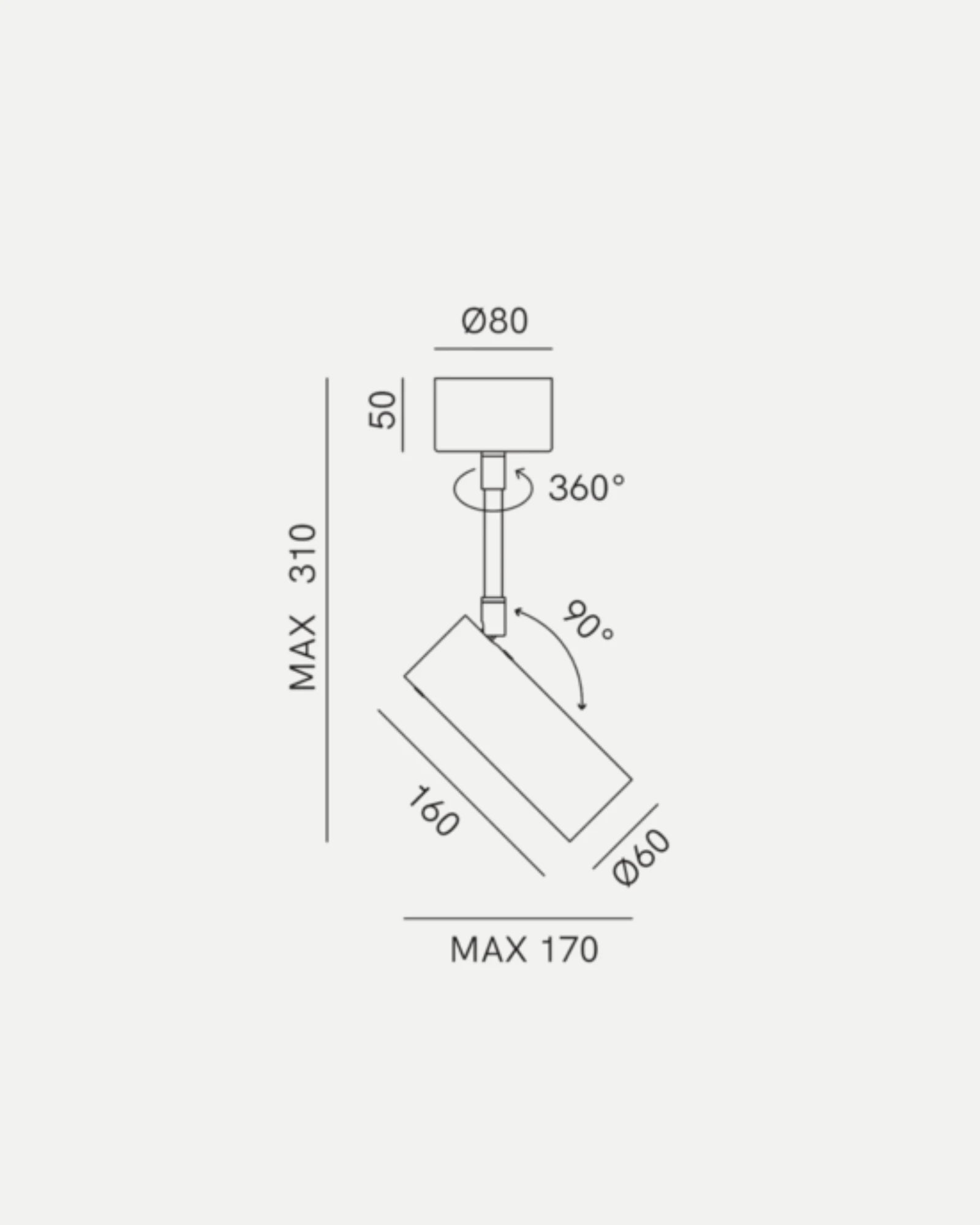 Girasoli Adjustable Ceiling Light