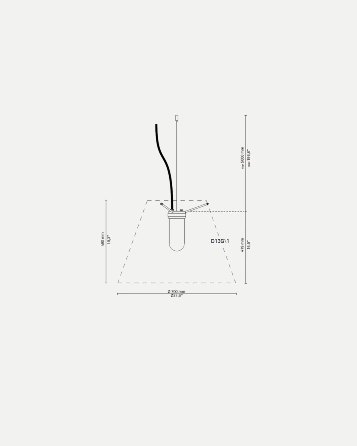 Grande Costanza Outdoor Pendant Light