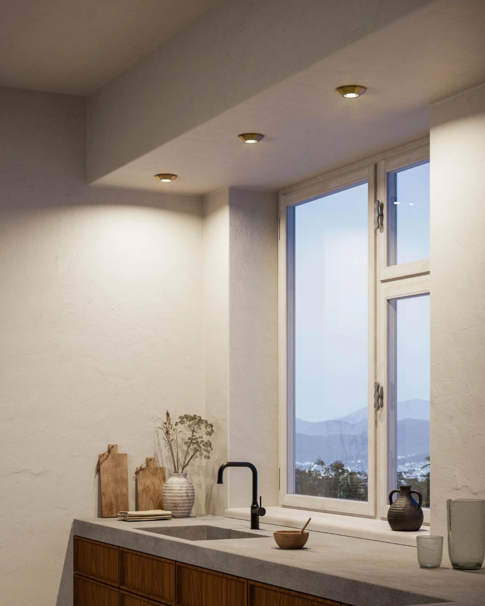 Mini Faceted Ceiling Light