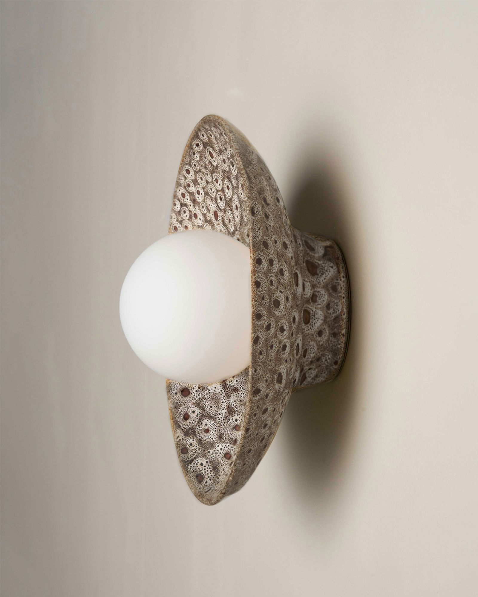 Dish Ochre Wall Light