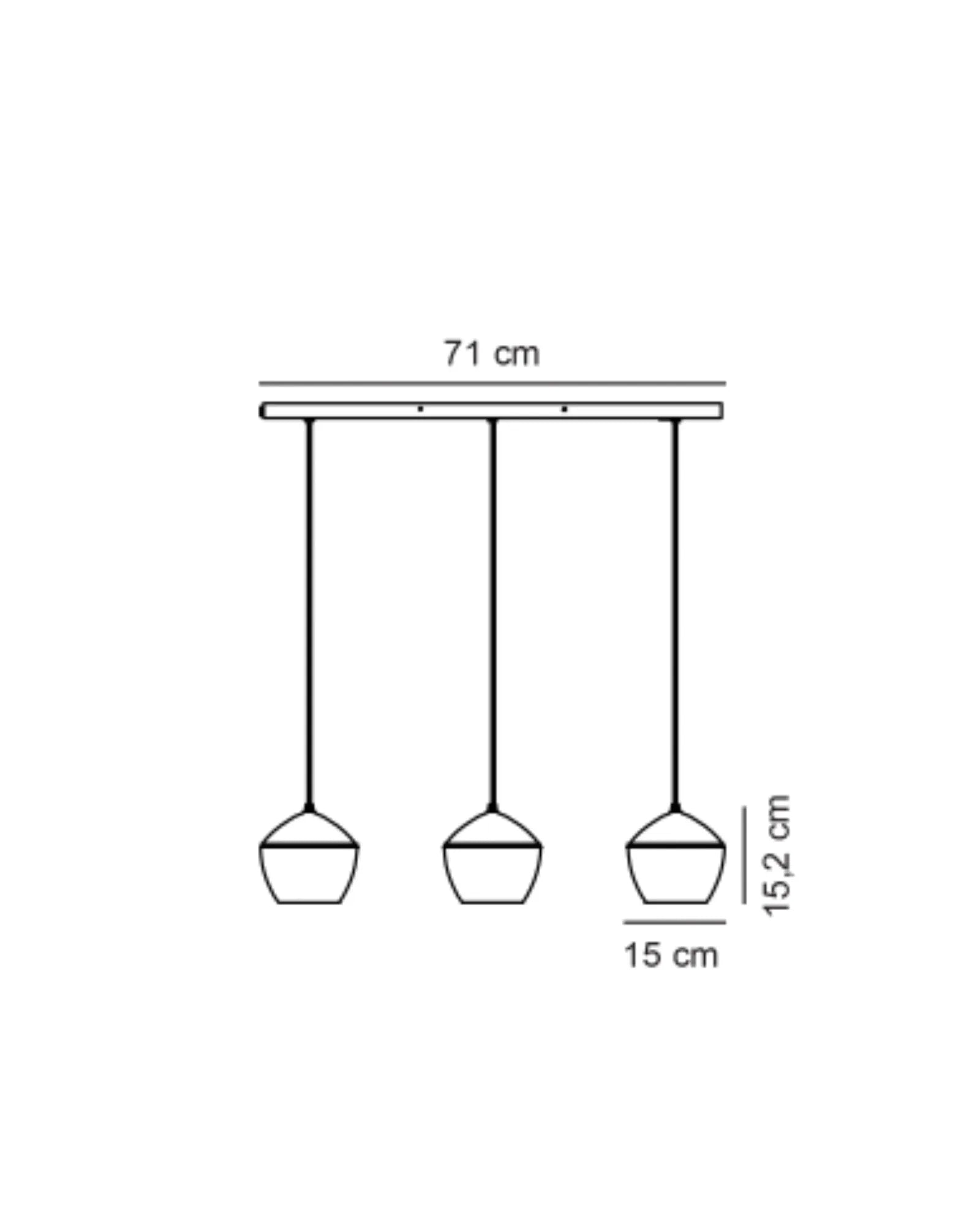 Orbiform 3lt Pendant Light