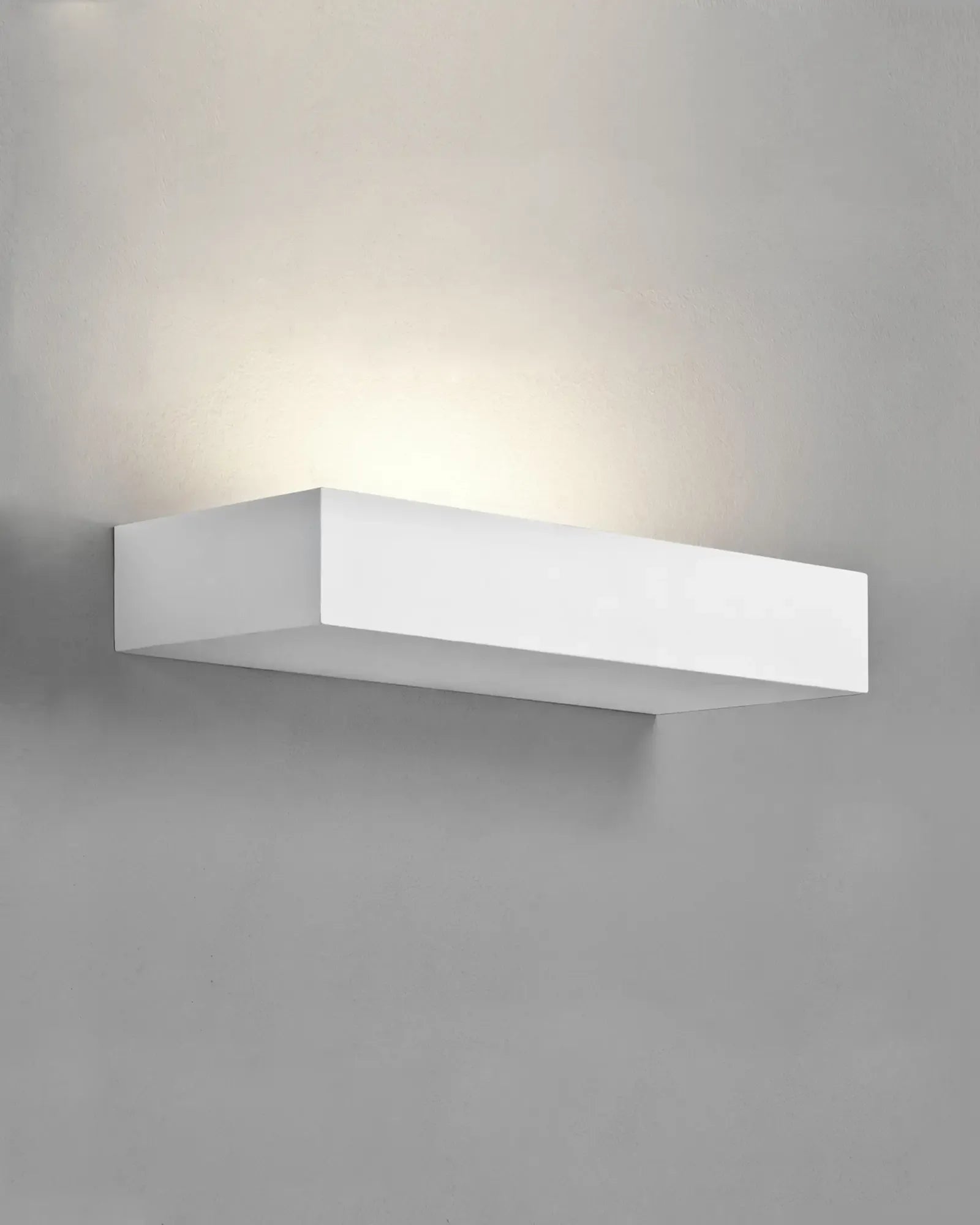 Parma 200 minimalistic plaster rectangular wall light by Astro Litghting | Nook Collections