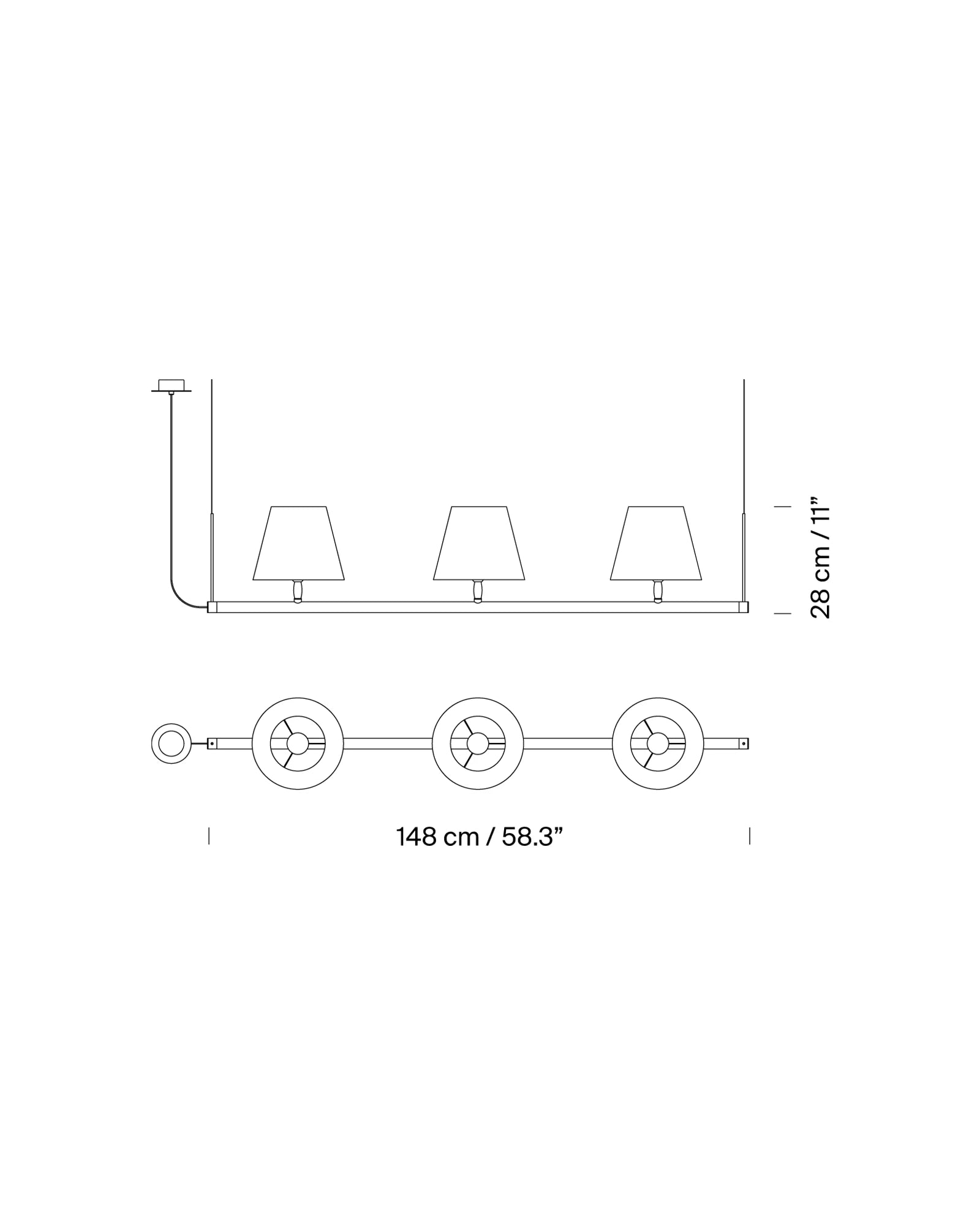 Sistema Fonda Linear Pendant Light