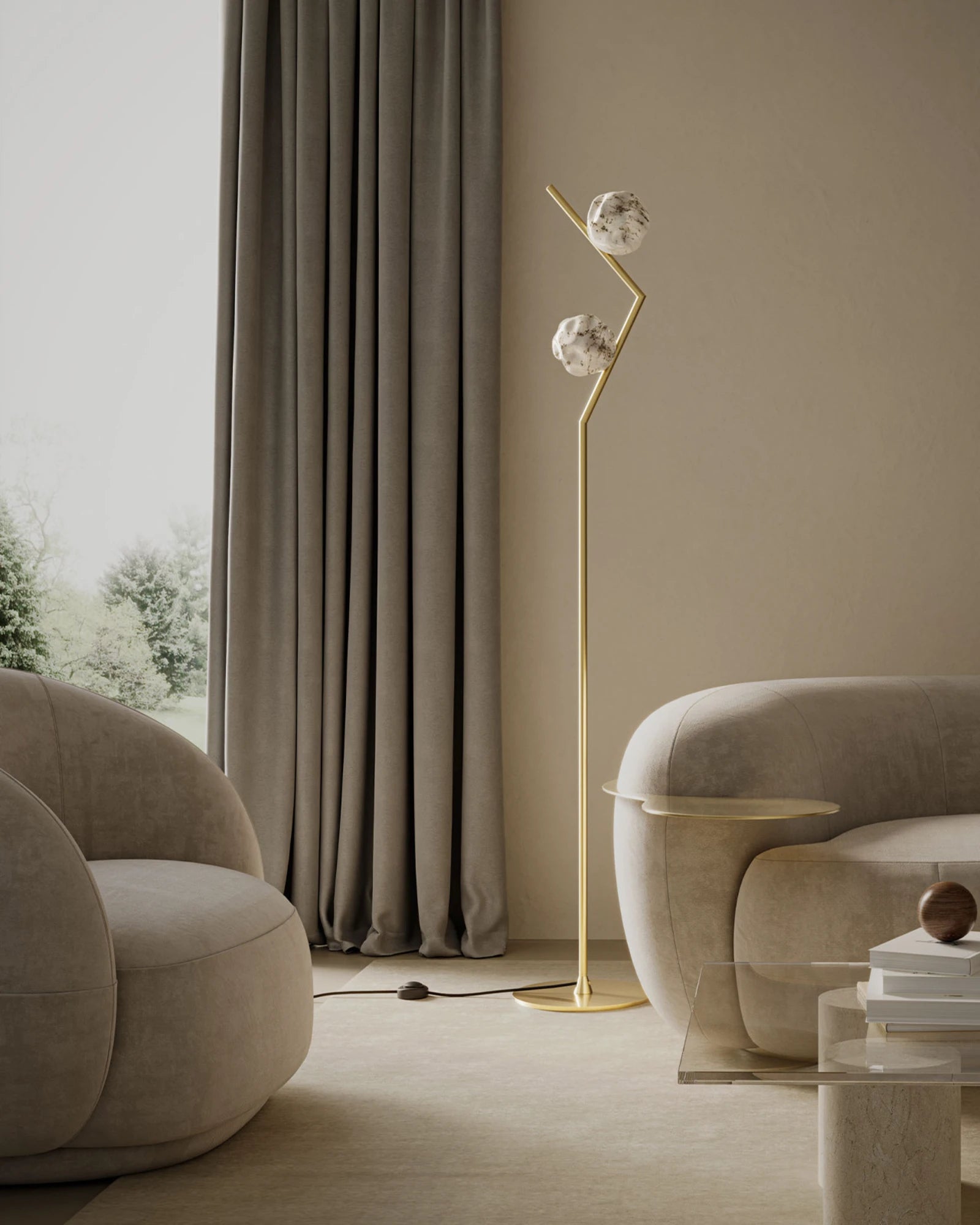 Stone Floor Lamp