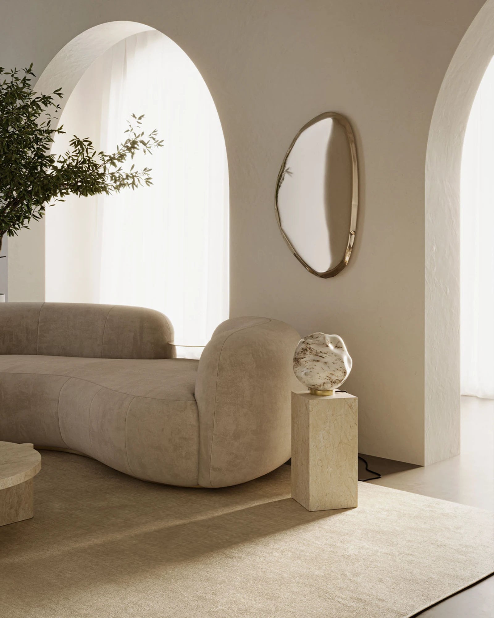 Stone Table Lamp