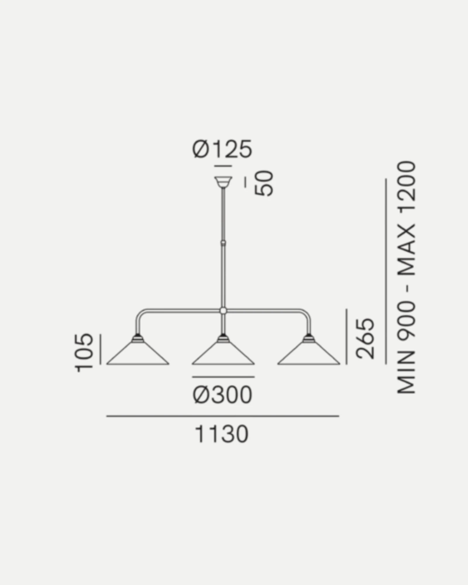Tabia 3lt Pendant Light