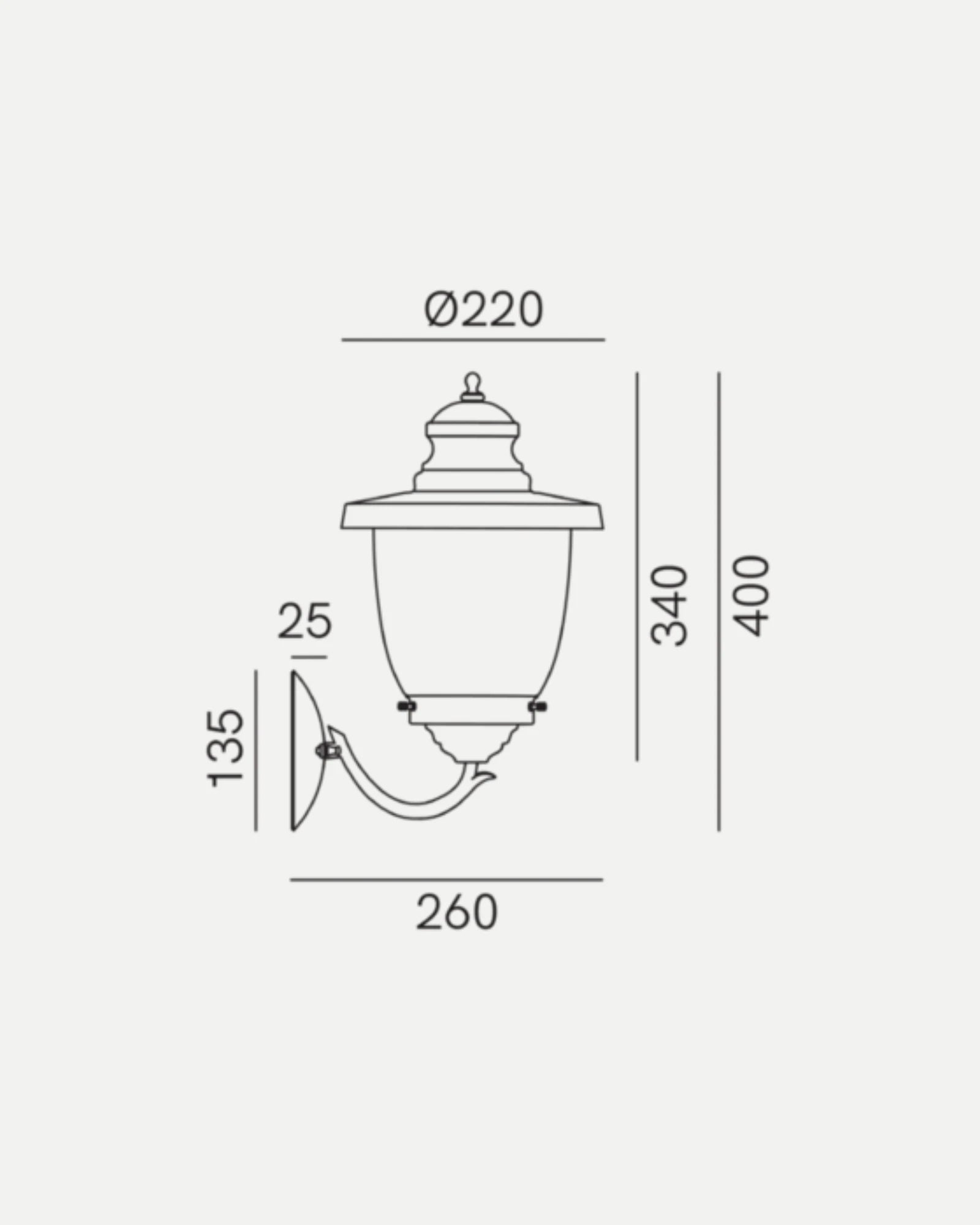 Venezia Up Wall Light