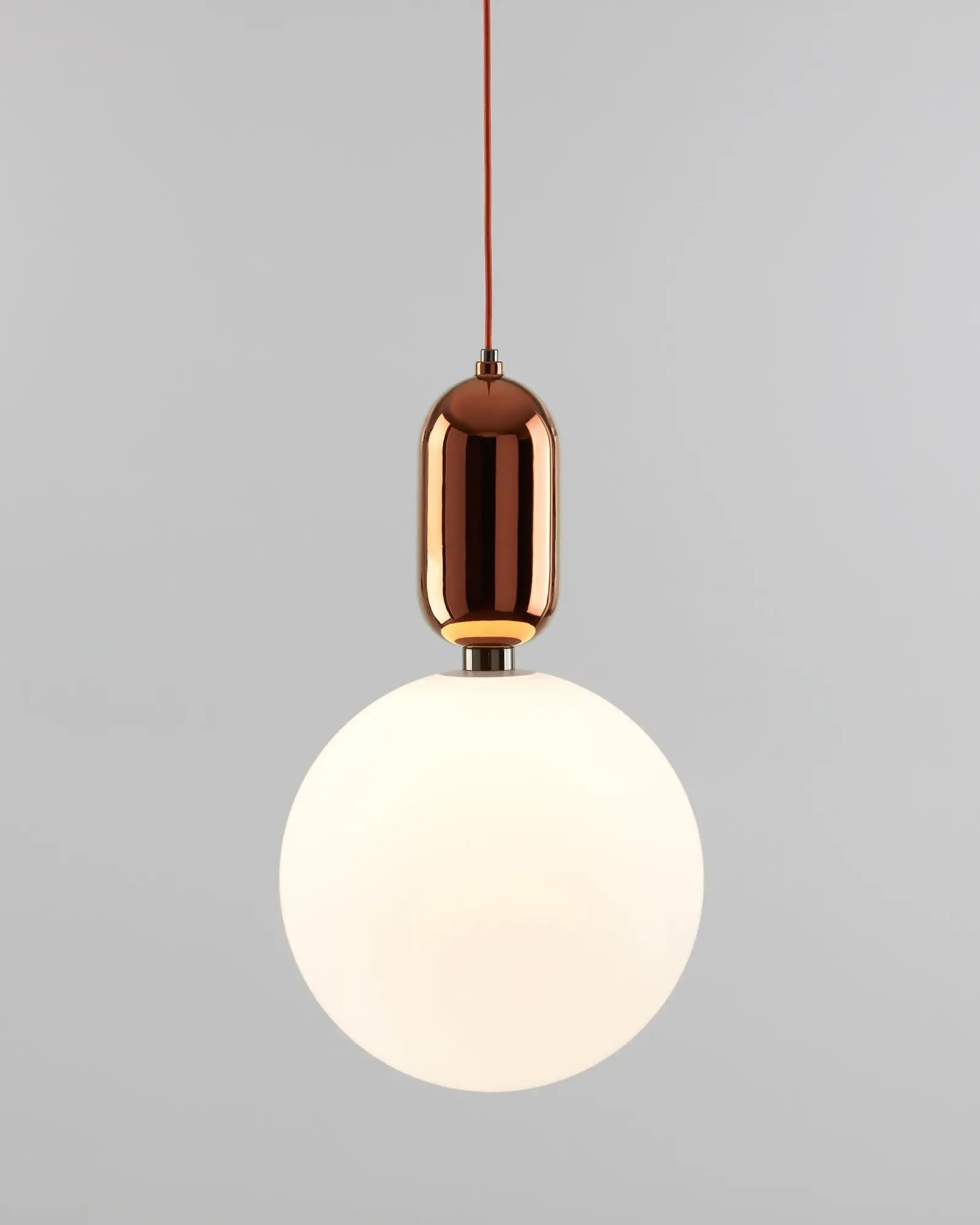 Aballs ceramic and orb blown glass shade pendant light