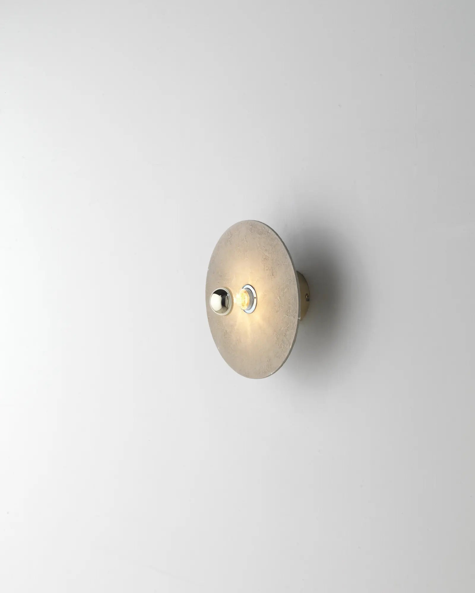 Alba contemporary Wall Light alabaster disc shade