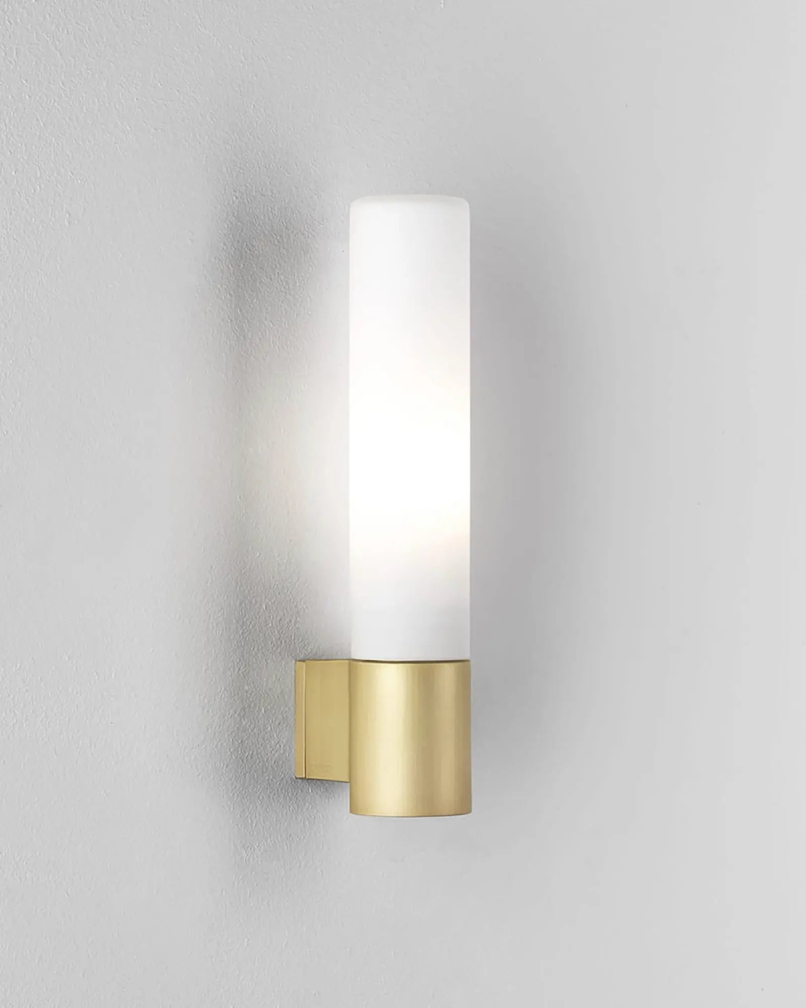 Bari contemporary lantern style bathroom wall lamp matte gold