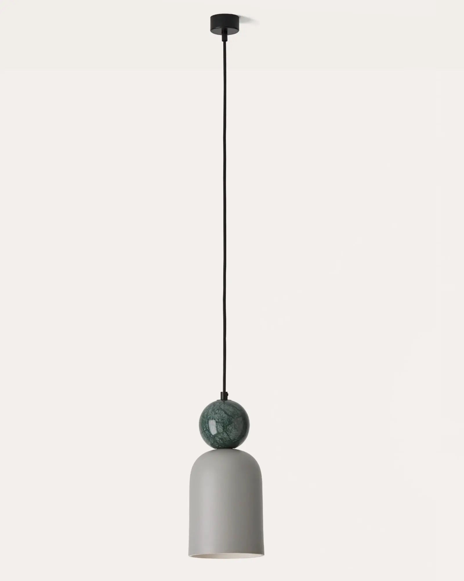 Bell copo pendant contemporary dome with marble sphere product photo