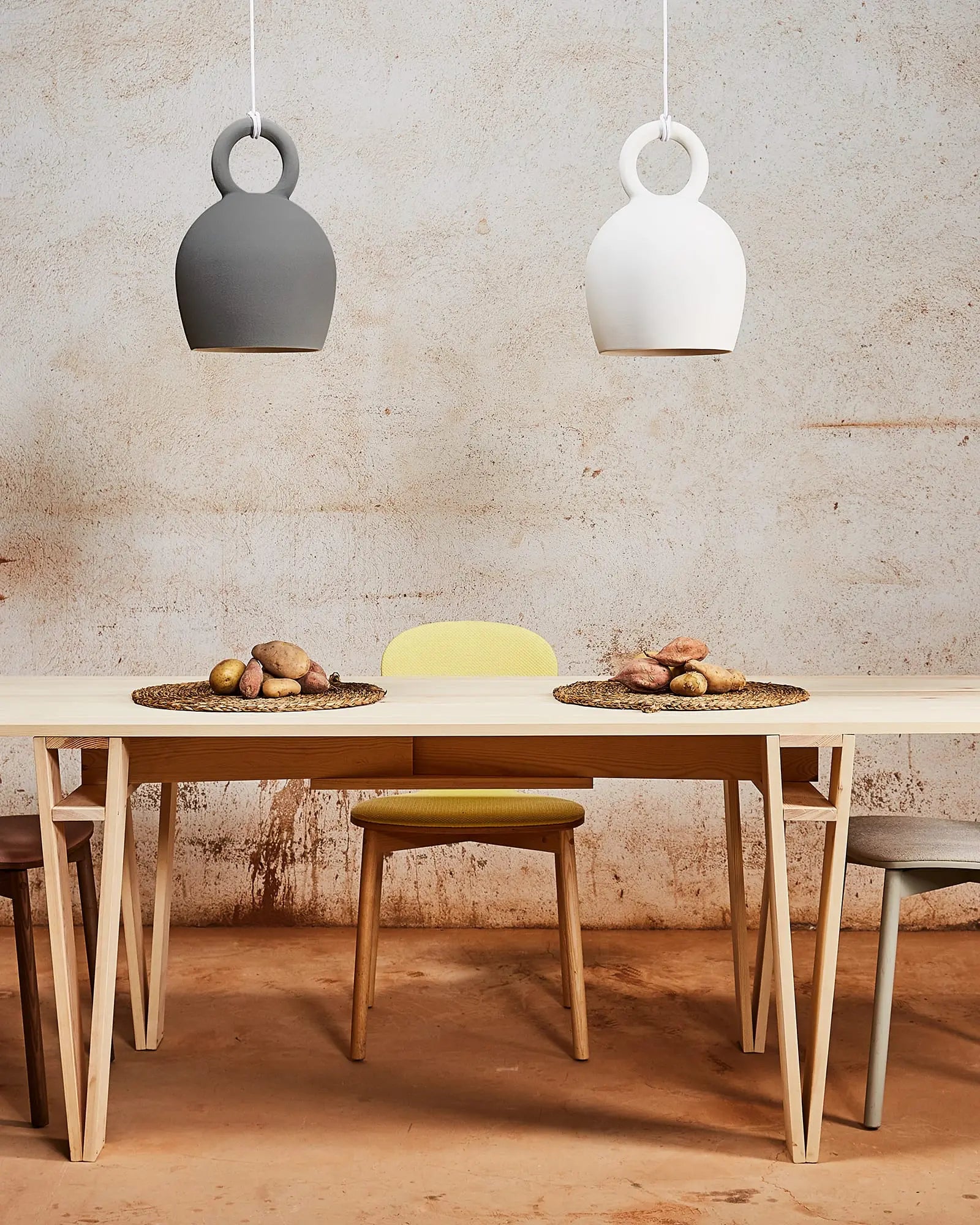 Calo pendant light above a table