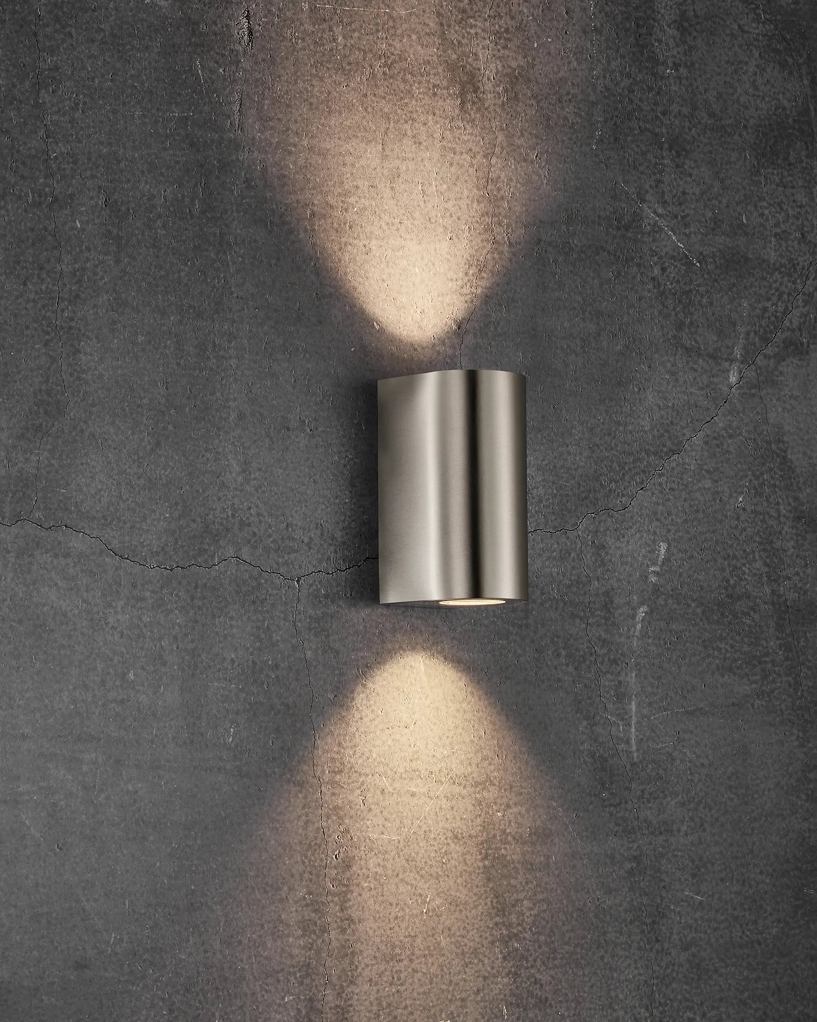 Canto 2 Maxi minimal Scandinavian outdoor cylinder wall light stainless