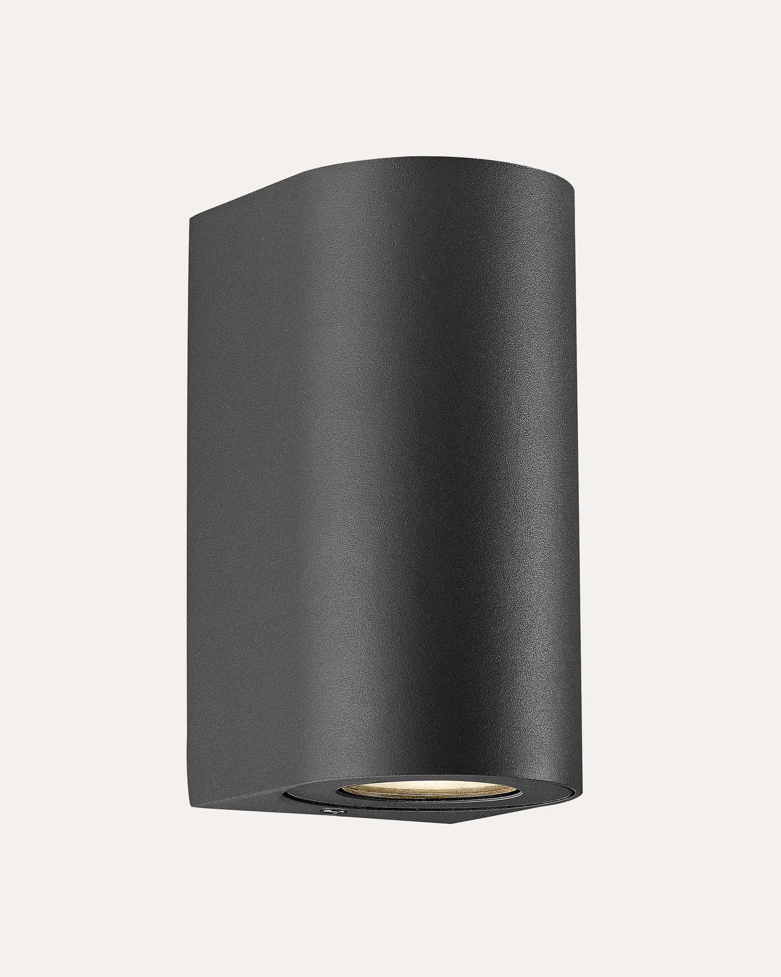 Canto 2 Maxi minimal Scandinavian outdoor cylinder wall light black