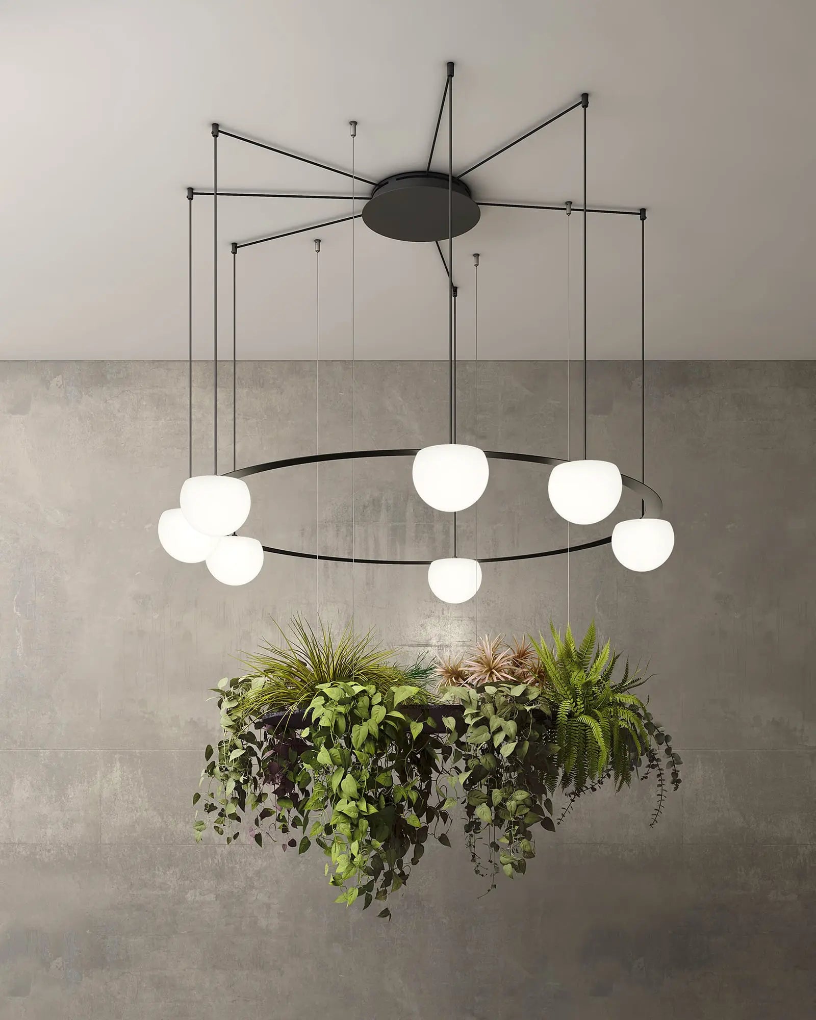 Circ 7L Circular Pendant Light by Estiluz Lighting