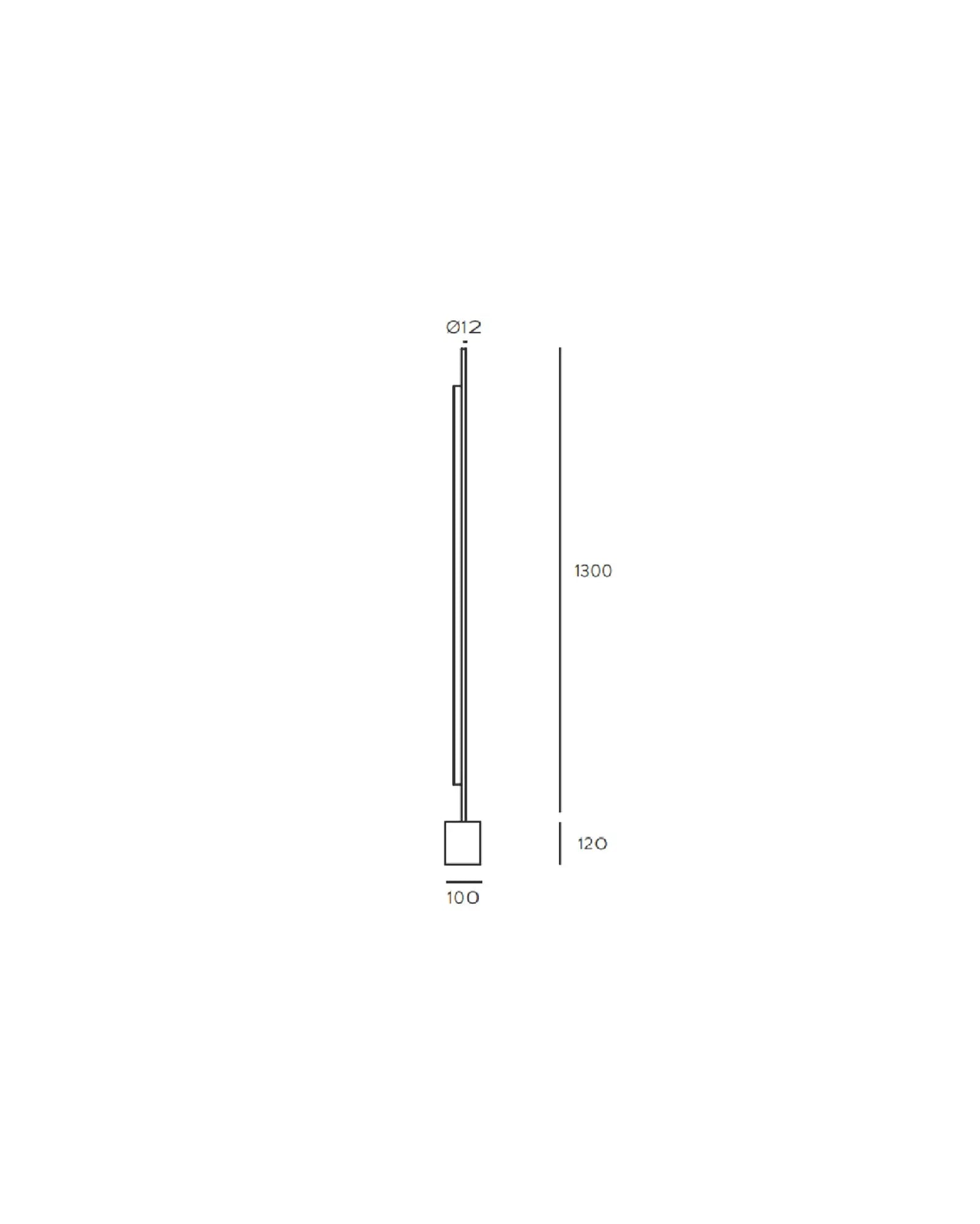 Coln Contemporary minimalistic linear floor lamp sizes