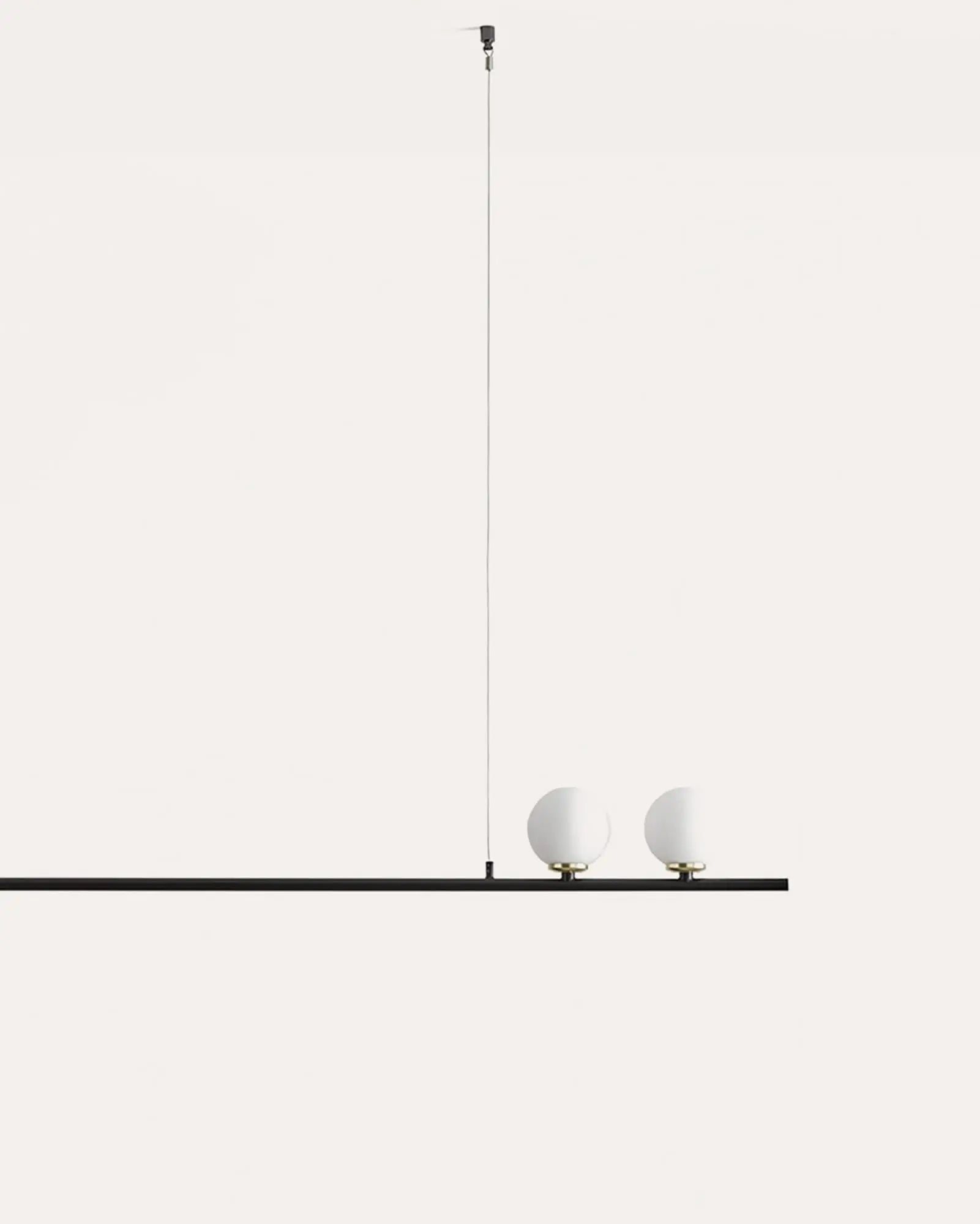 Crane contemporary geometrical linear pendant light detail