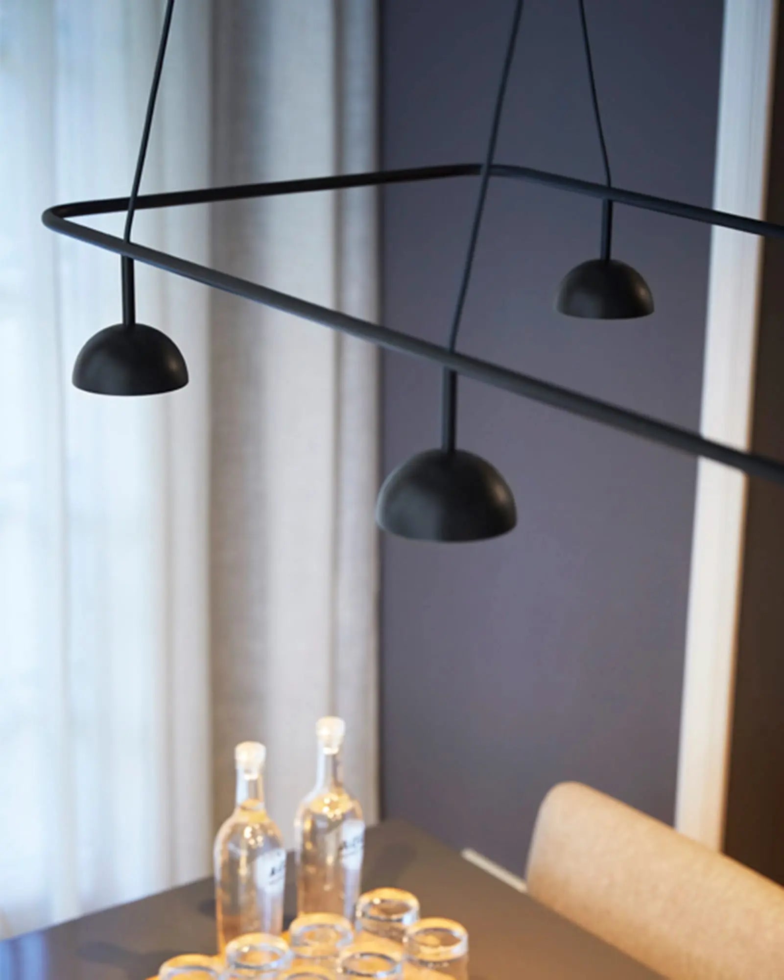 Cupolina 6 Lights pendant above dining table